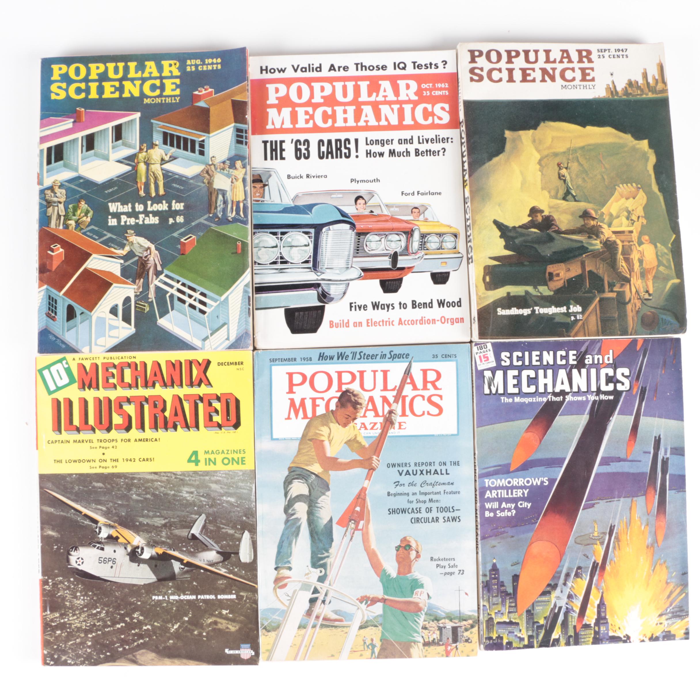 "Popular Mechanics", "Popular Science" and Other Magazines, 1940s and 1950s