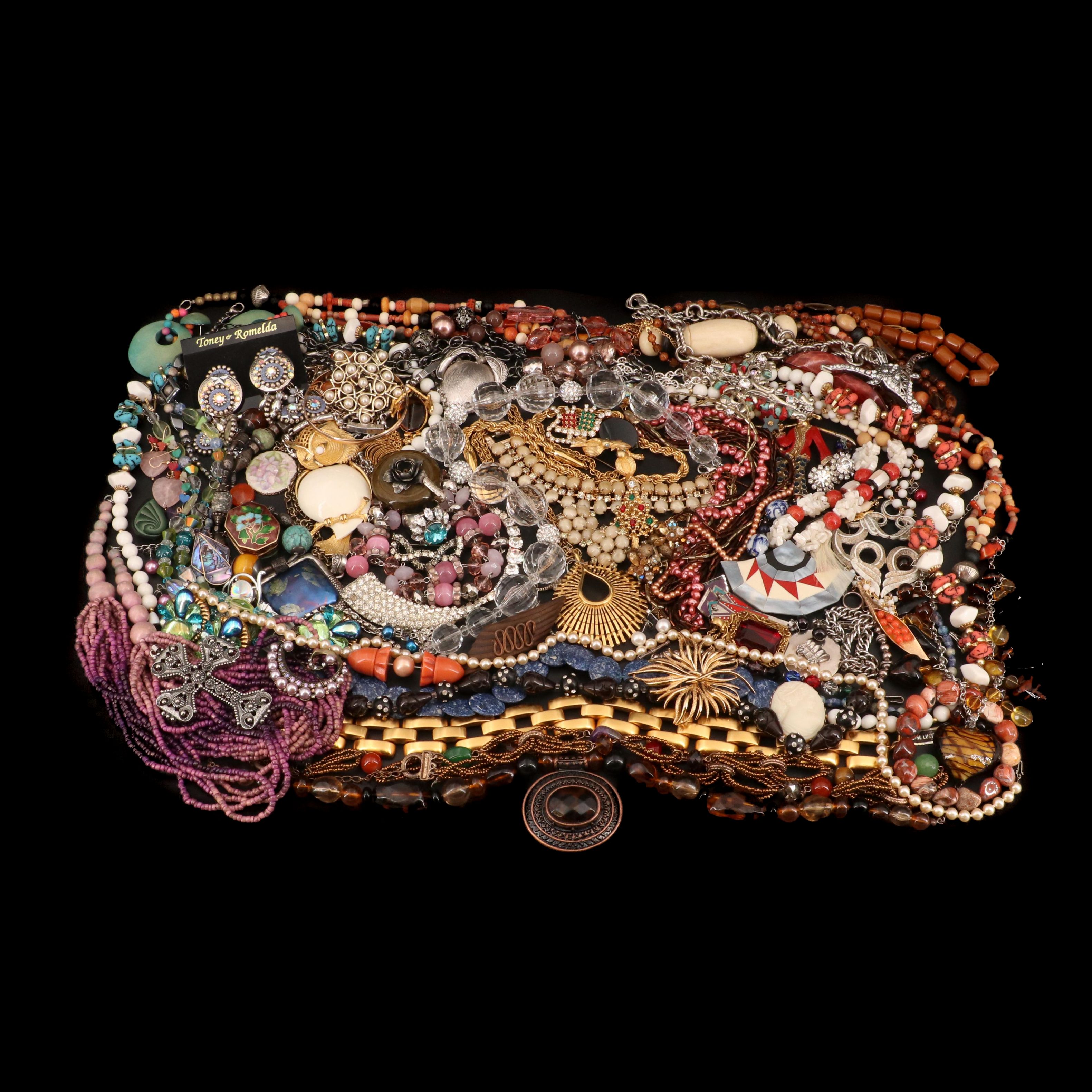 Vintage Jewelry Featuring Judy Lee and Laurel Burch "Nicolai" Earrings