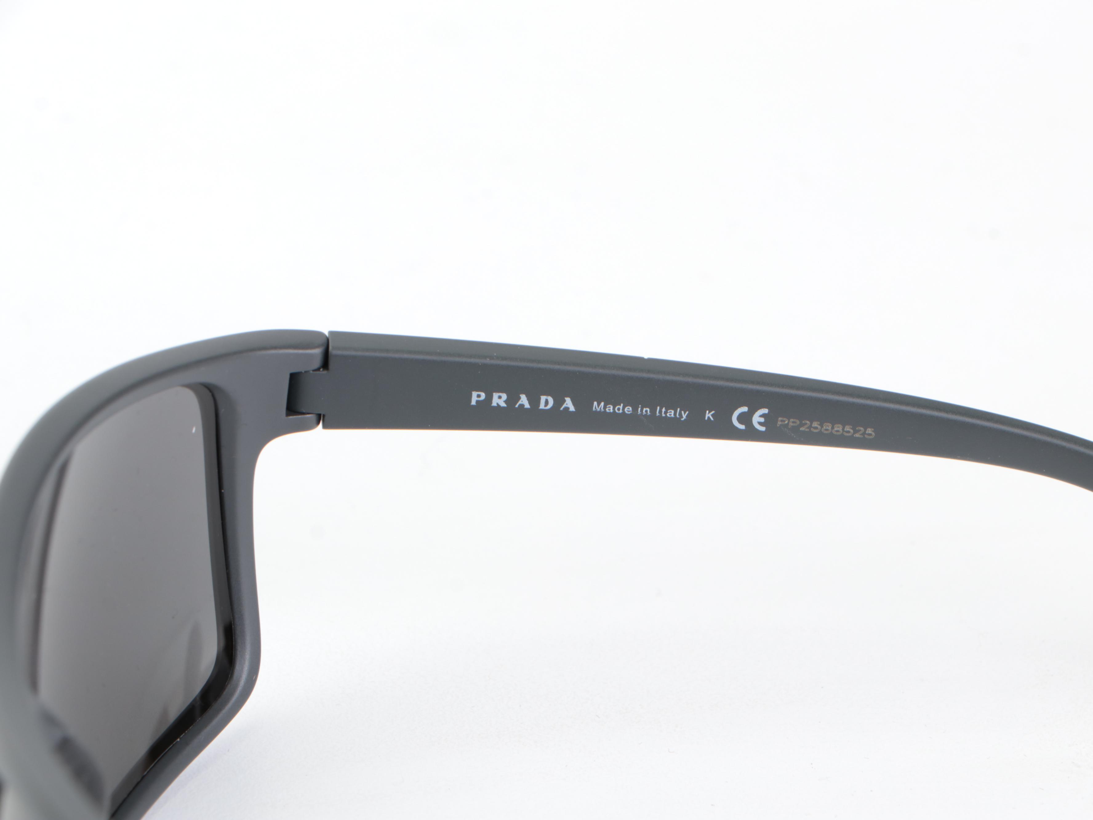 Prada Linea Rossa SPS11U Sunglasses in Matte Grey with Soft Case