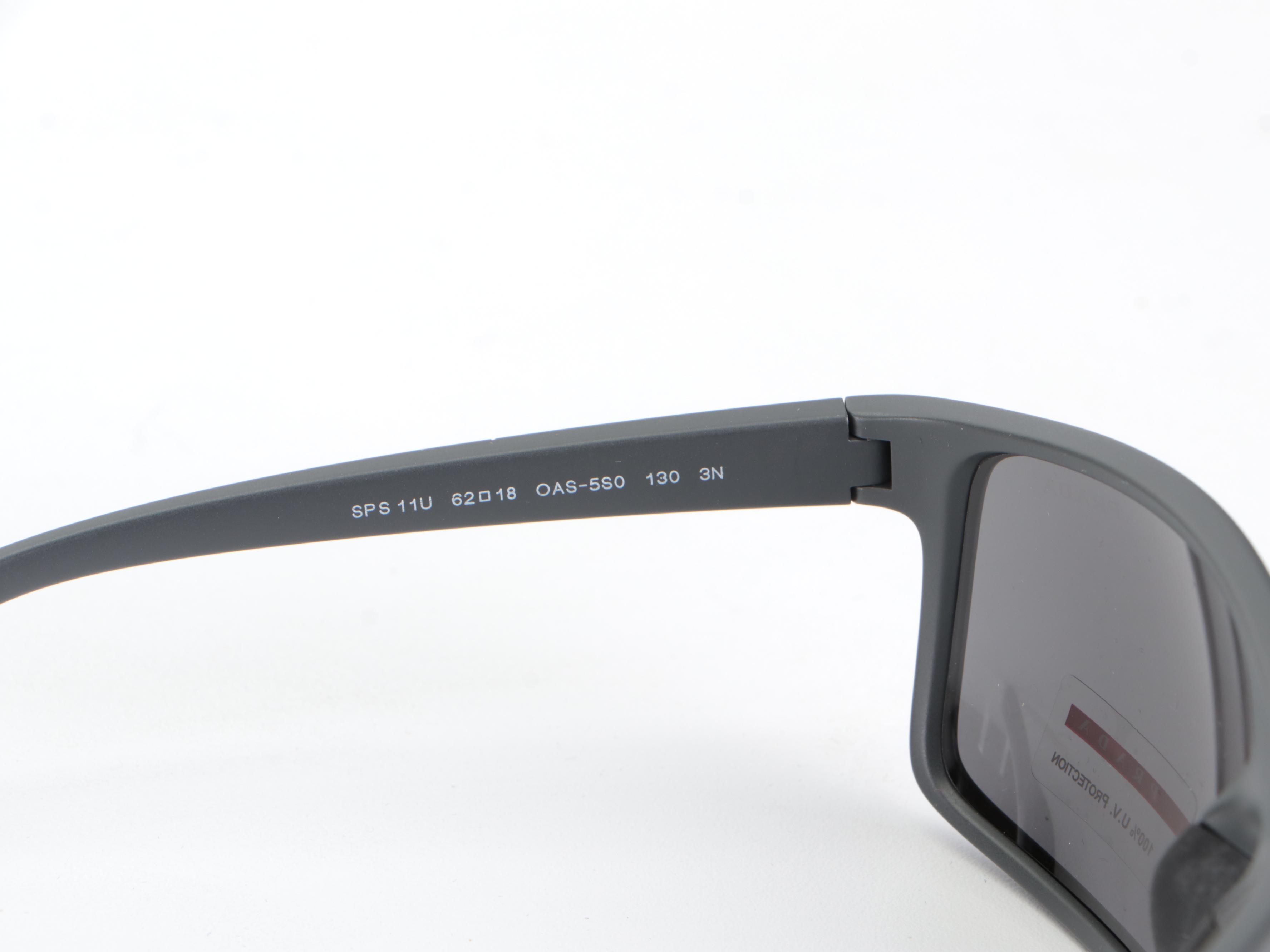 Prada Linea Rossa SPS11U Sunglasses in Matte Grey with Soft Case