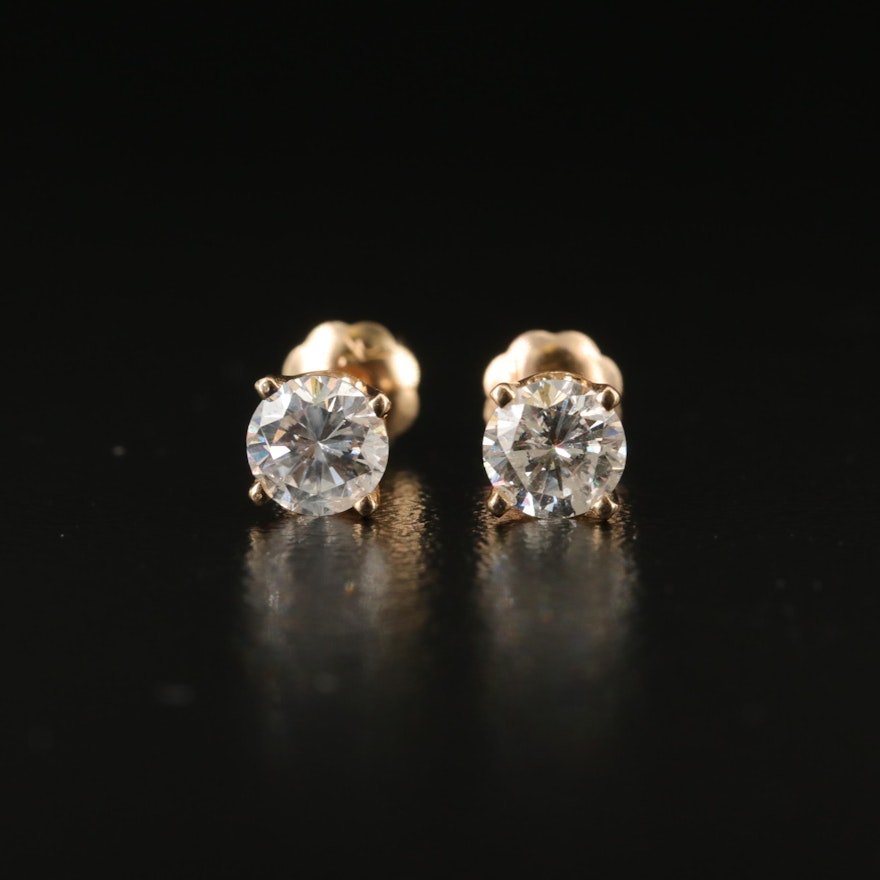 14K 0.72 CTW Diamond Stud Earrings