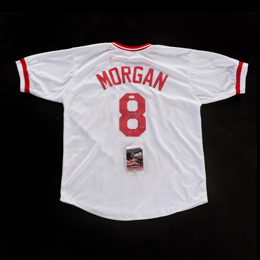 Joe Morgan Signed "Big Red Machine" 23/99 Cincinnati Reds Baseball Jersey, JSA