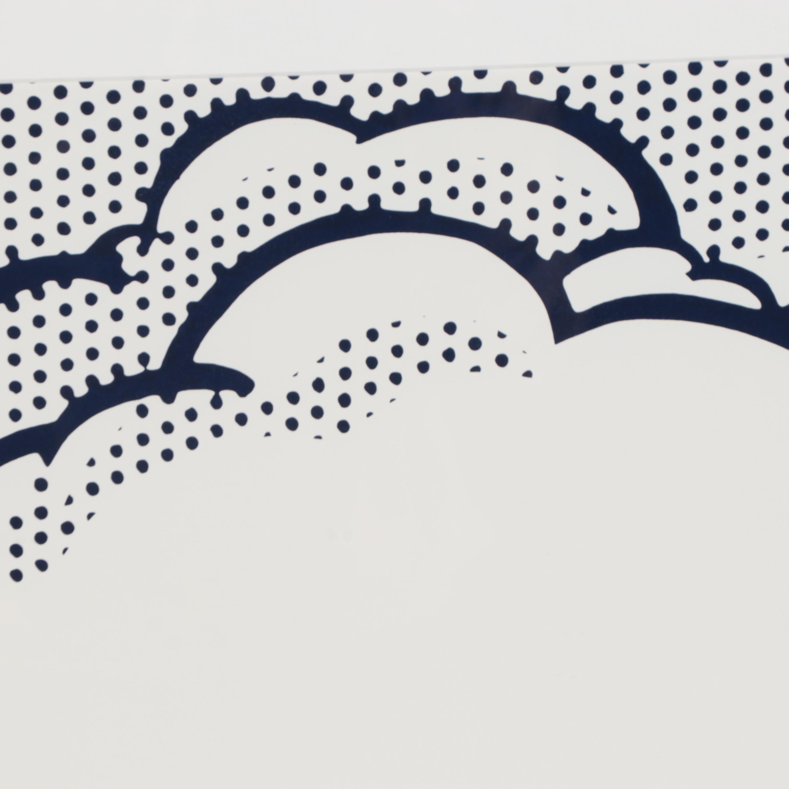 Pop Art Digital Print After Roy Lichtenstein "Cloud and Sea," 21st Century