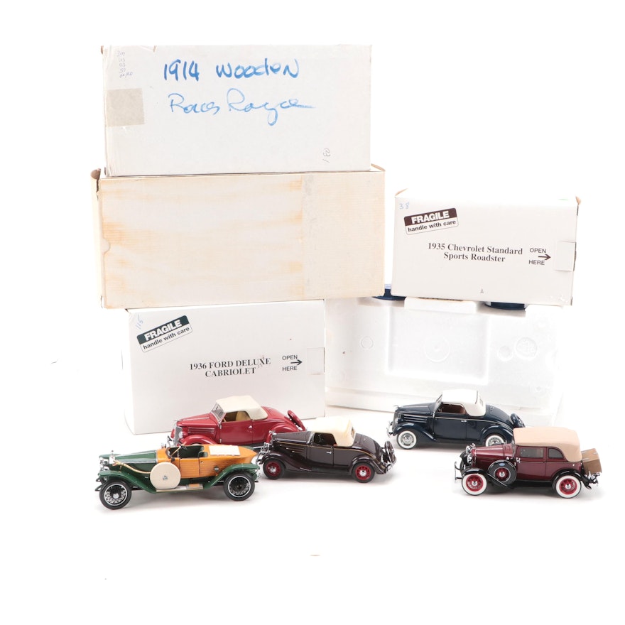 Danbury Mint and Franklin Mint Chevrolet, Ford, and Rolls-Royce Diecast Vehicles