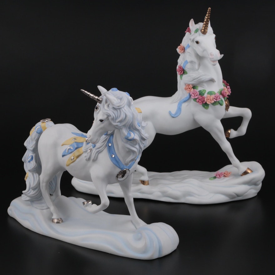 Princeton Gallery "Eternal Enchantment" and "Celestial Unicorn" Figurines