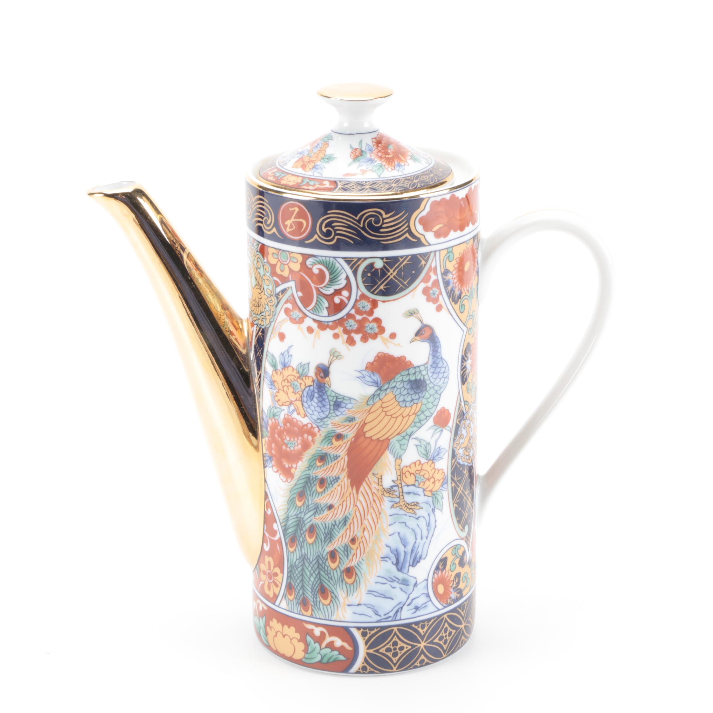 Japanese Miyako Imari Ware Plates and Other Demitasse Set