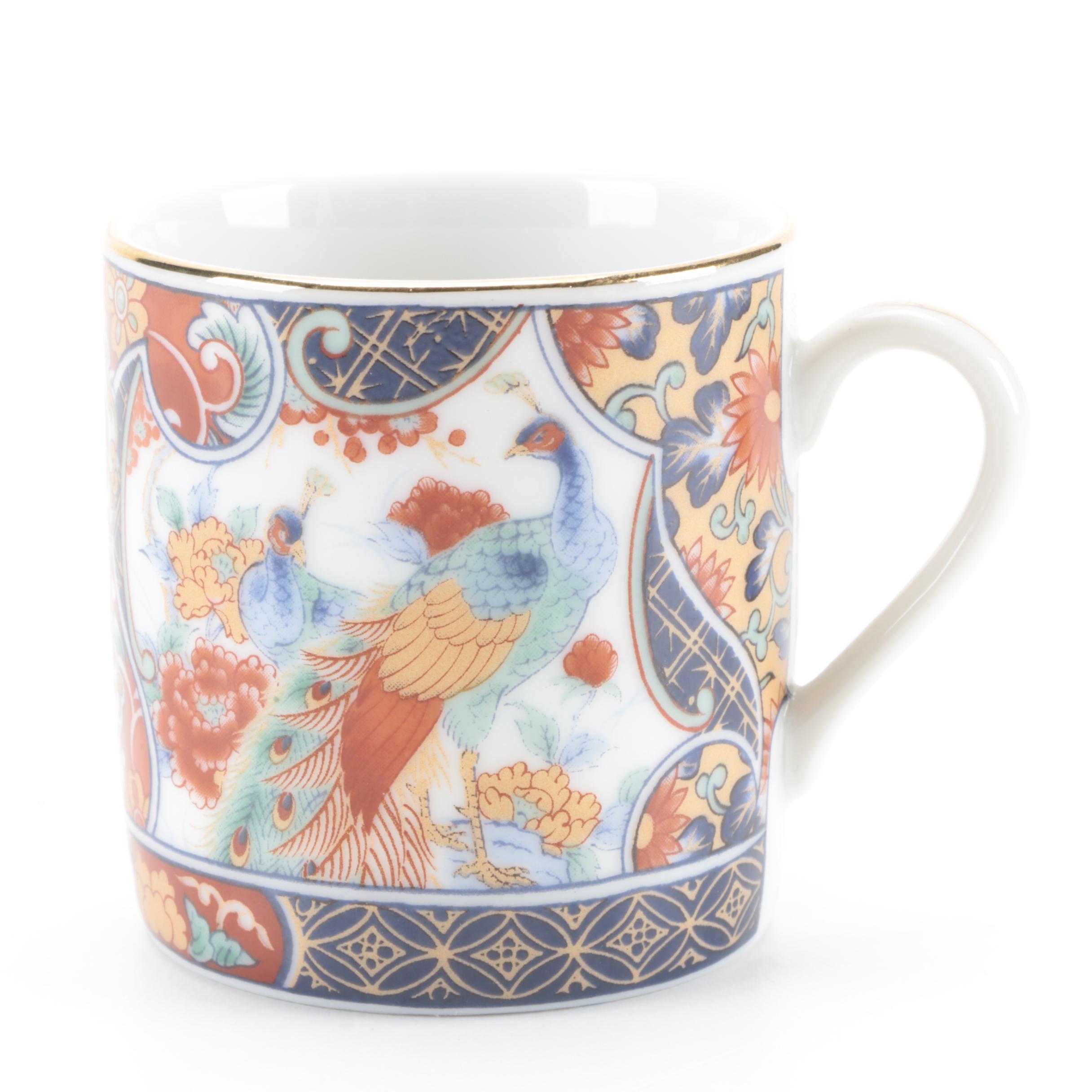 Japanese Miyako Imari Ware Plates and Other Demitasse Set