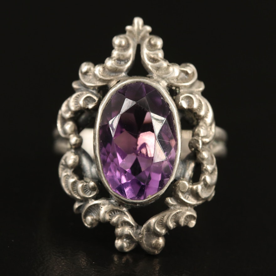 Sterling Silver Amethyst Ring