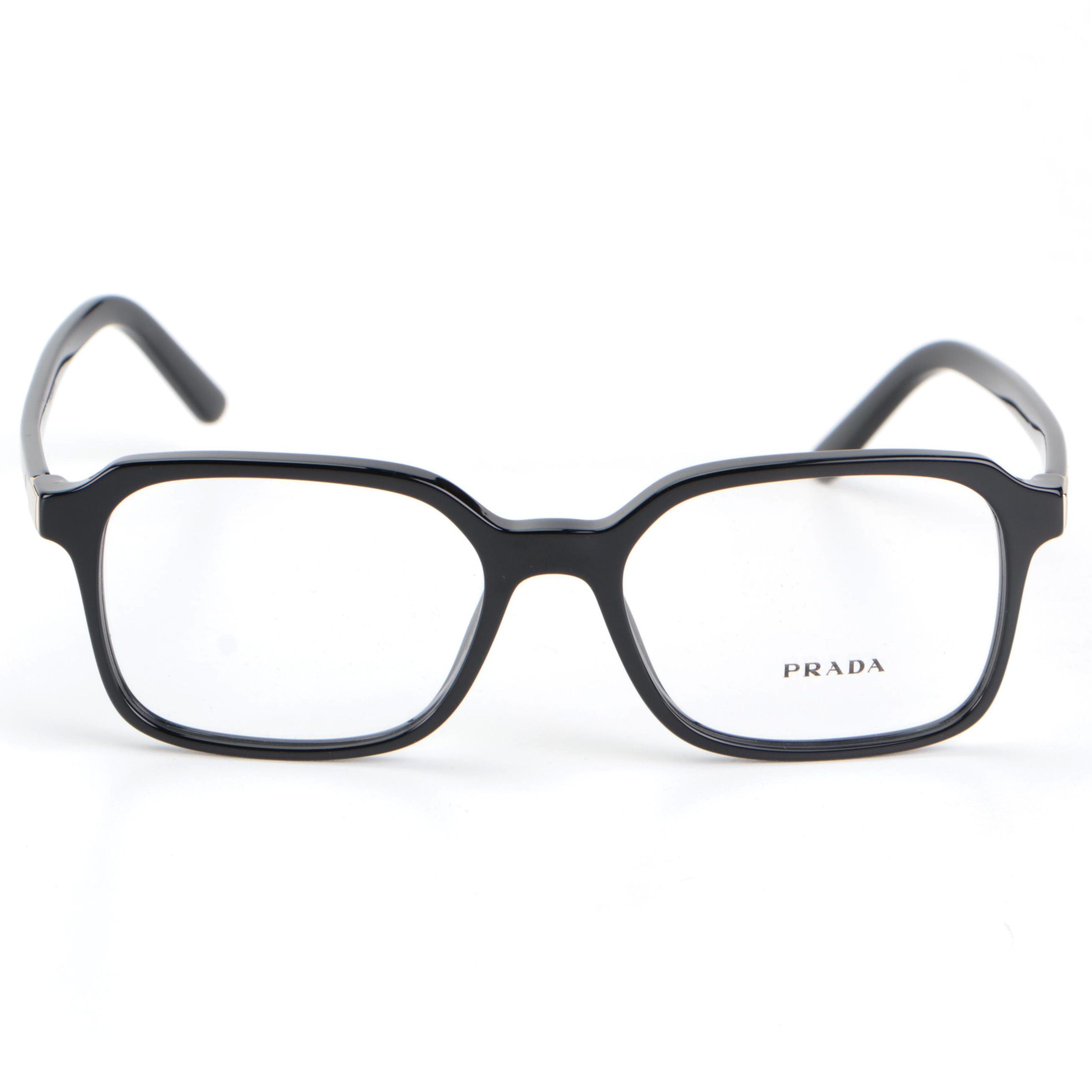 Prada VPR03X Black Frame Browline Square Lens Eyeglasses with Box and Case