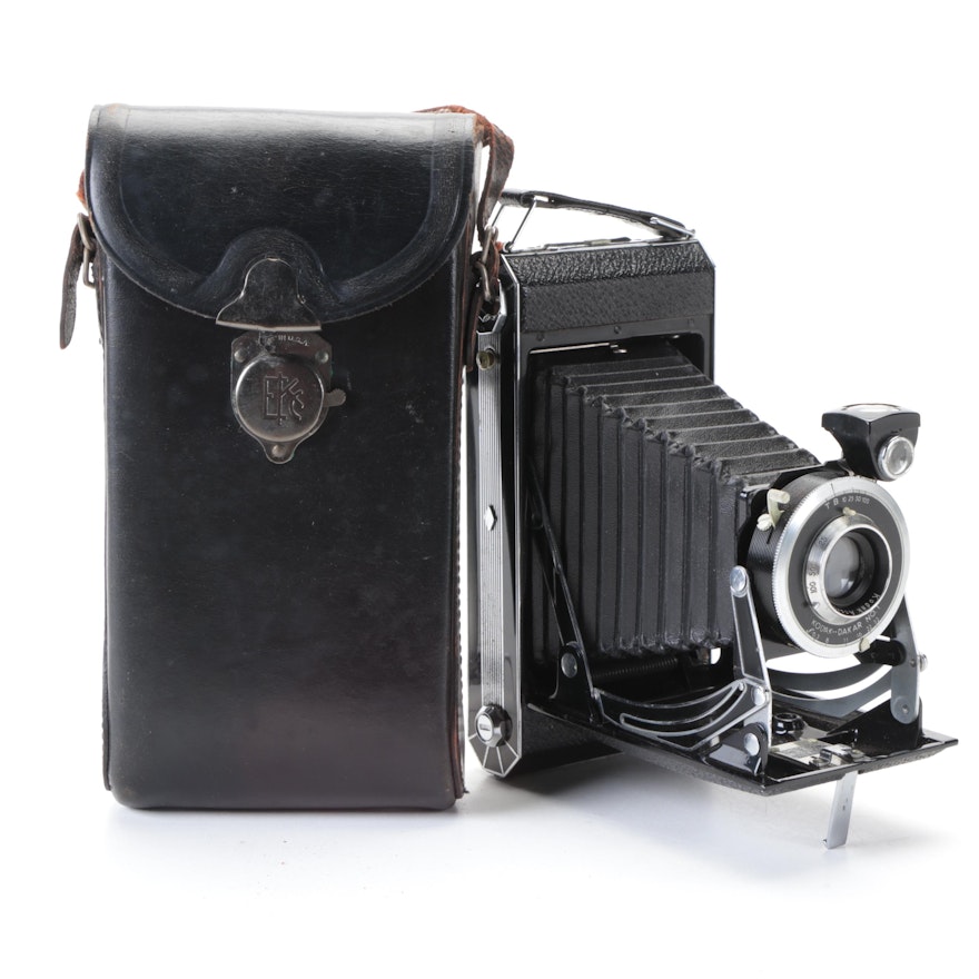 Kodak Six-16 Dakar No. 1 Folding Camera with Case, Early to Mid-20th Century