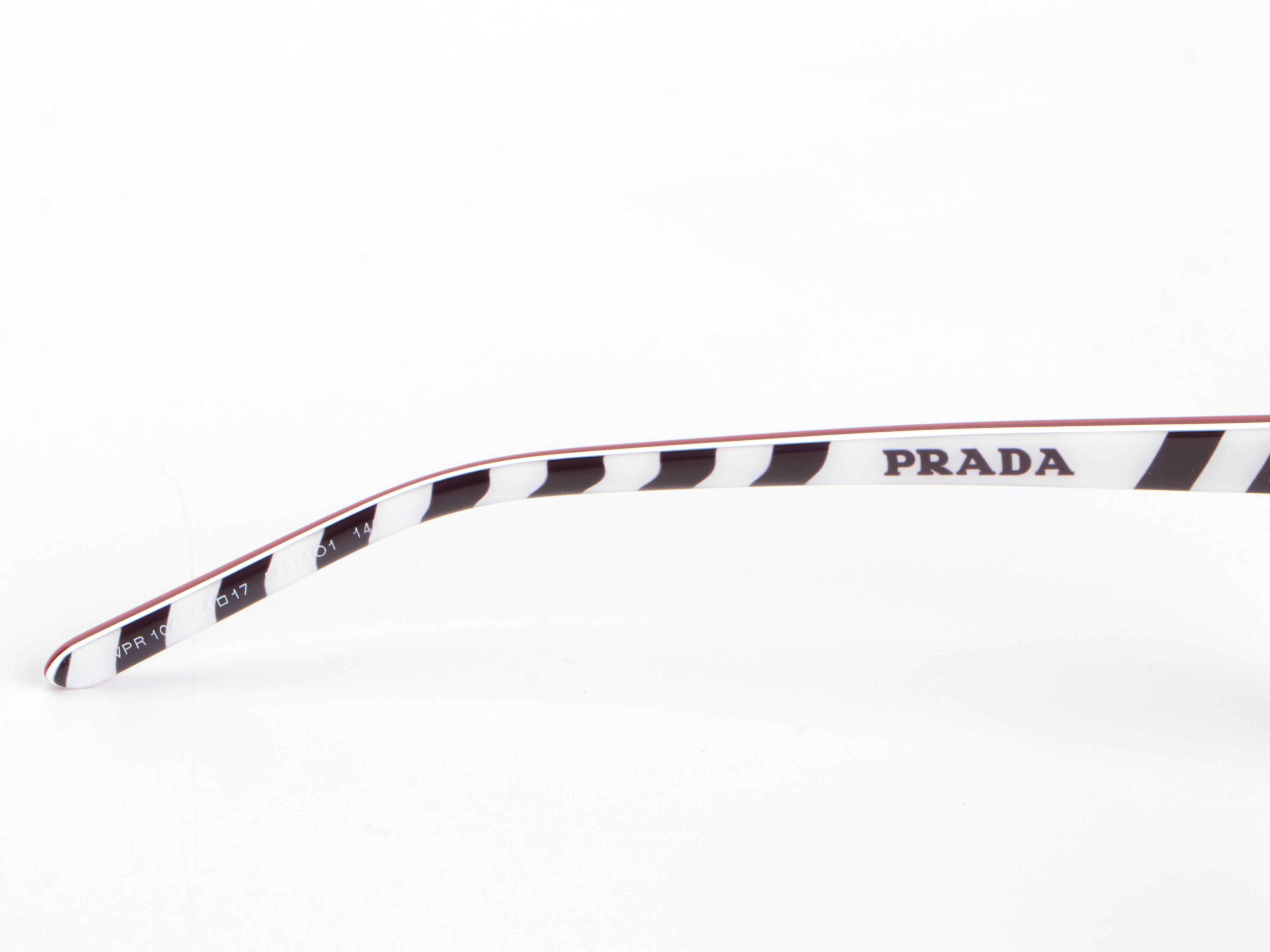 Prada VPR 10X Red Eyeglasses with Case and Box