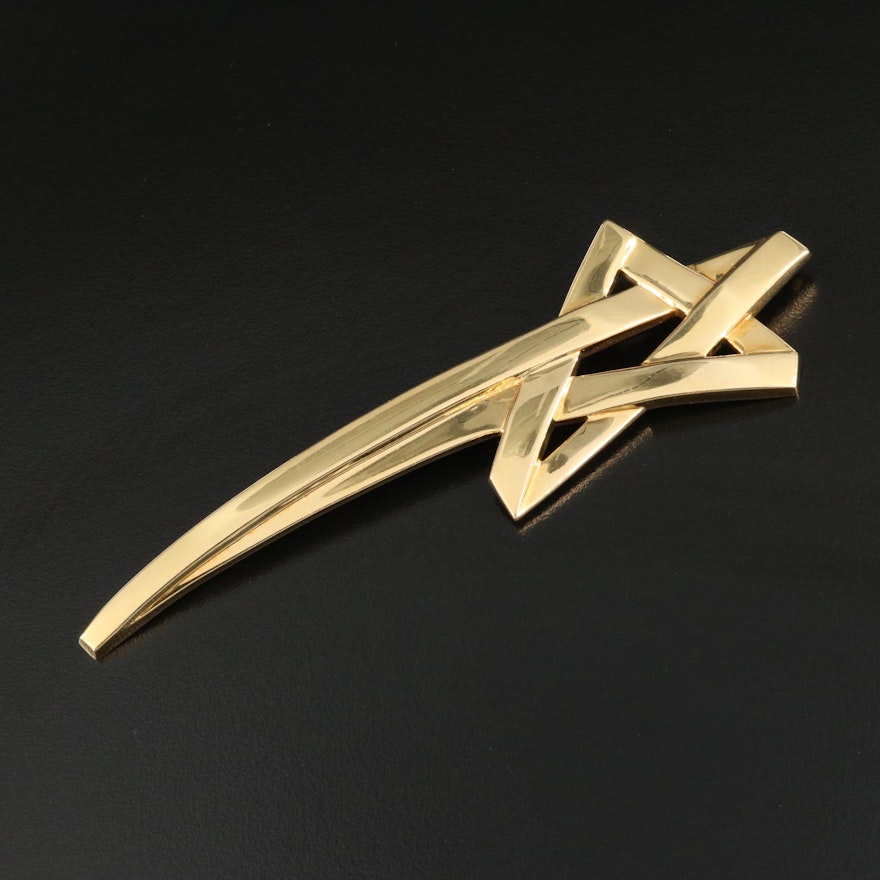 Paloma Picasso for Tiffany & Co. 18K Extra Large "Shooting Star" Brooch