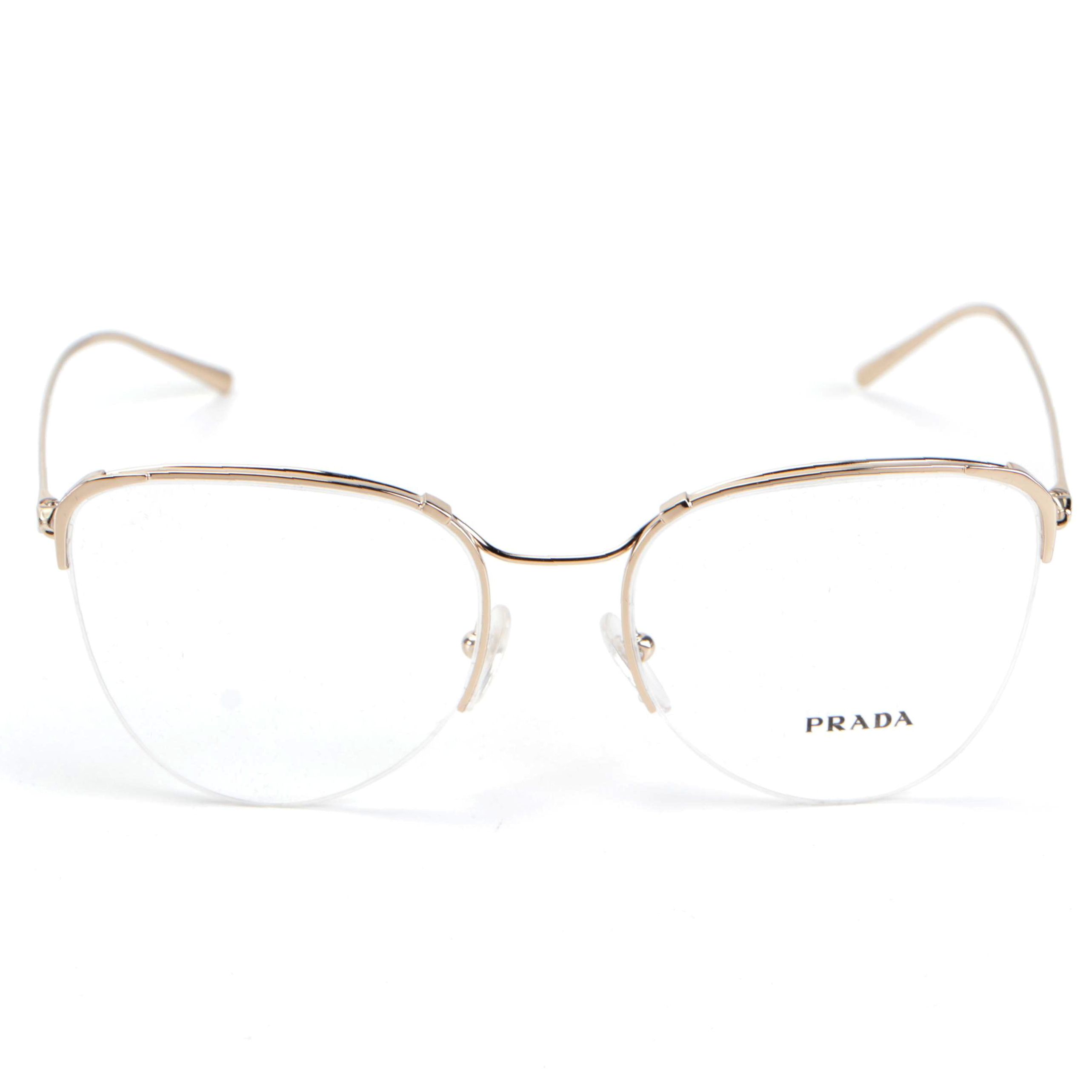 Prada VPR 60U Wire Frame Eyeglasses with Case and Box