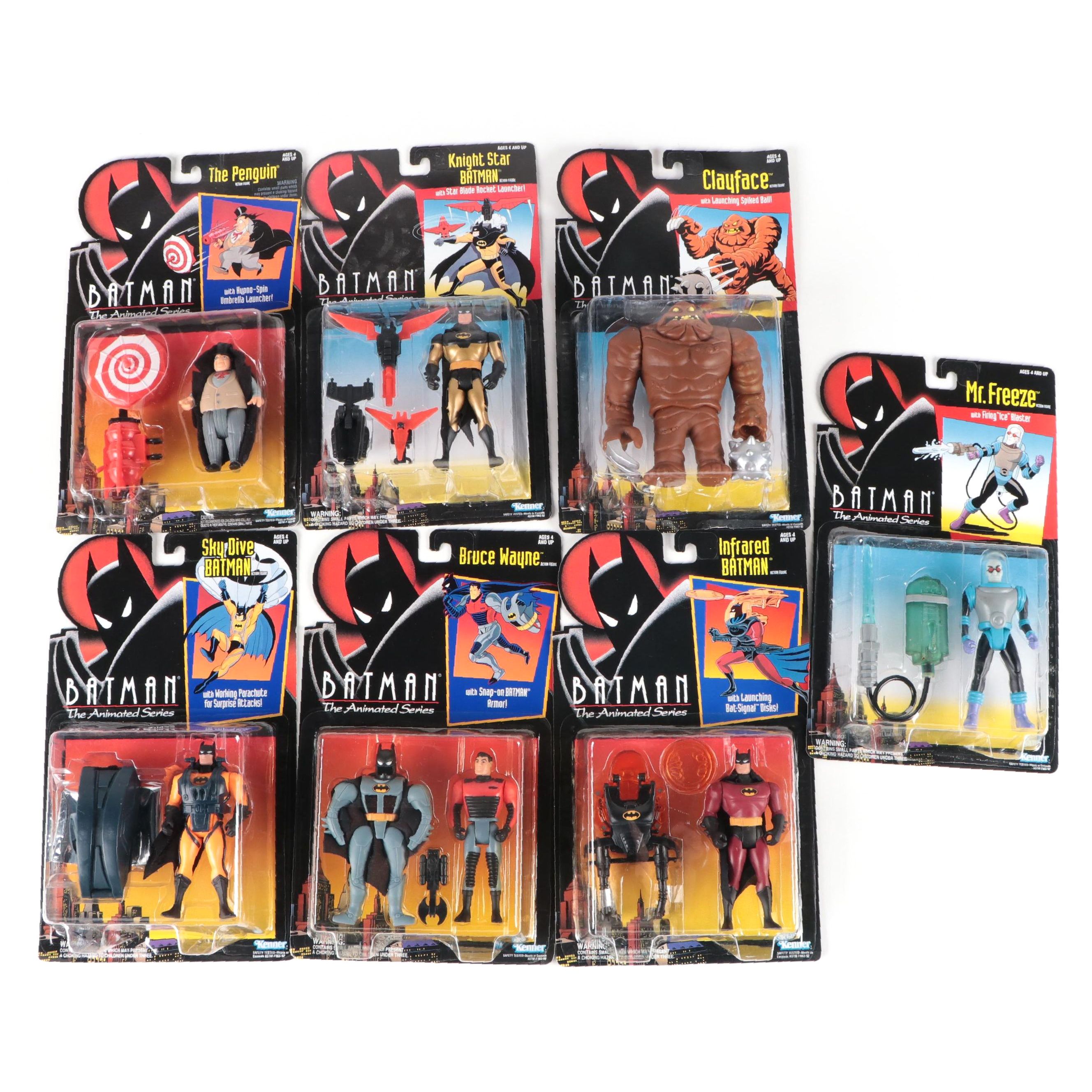 Assortment of Action Figures from "Batman: The Animated Series," 1990s