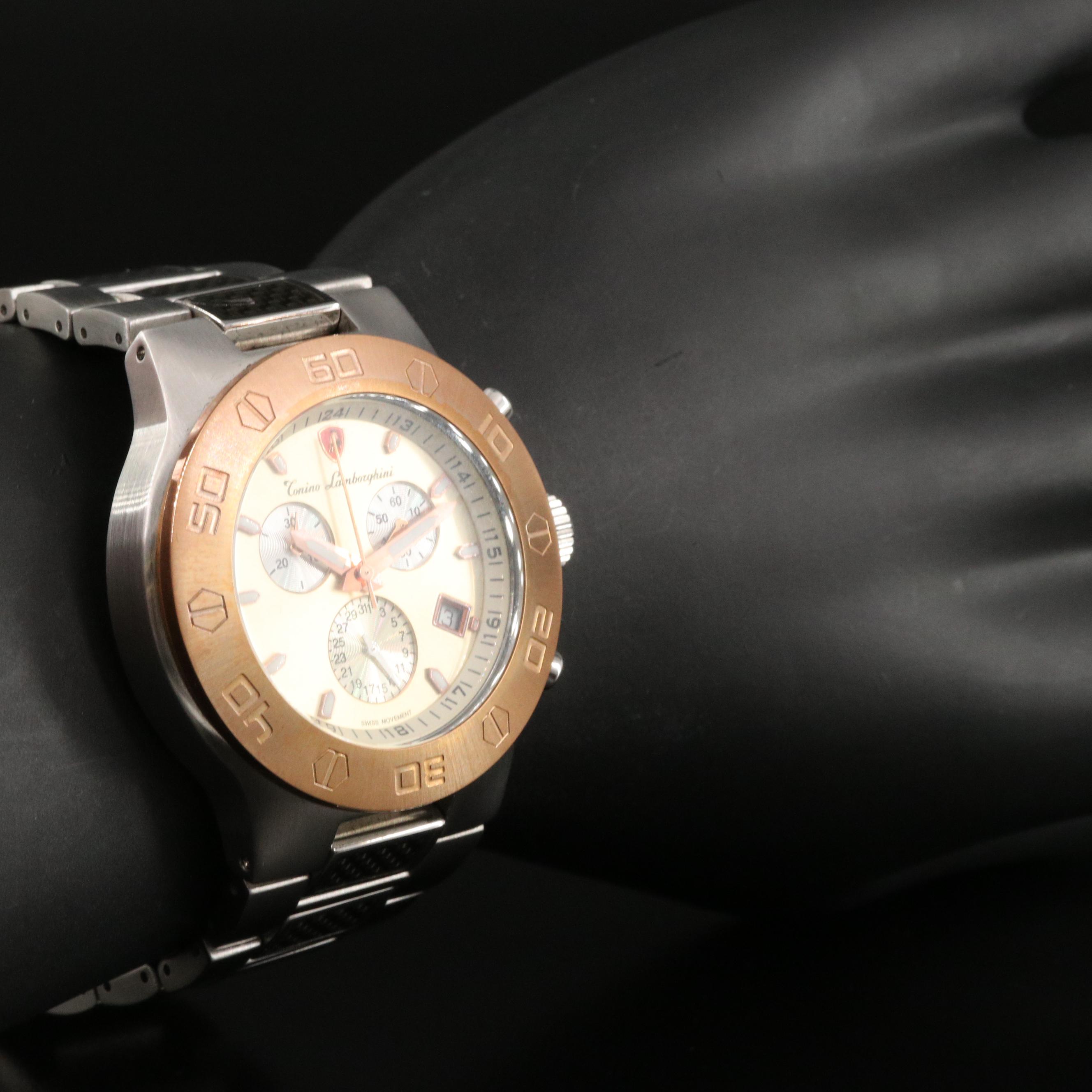 Tonino Lamborghini Chronograph Stainless Steel Watch