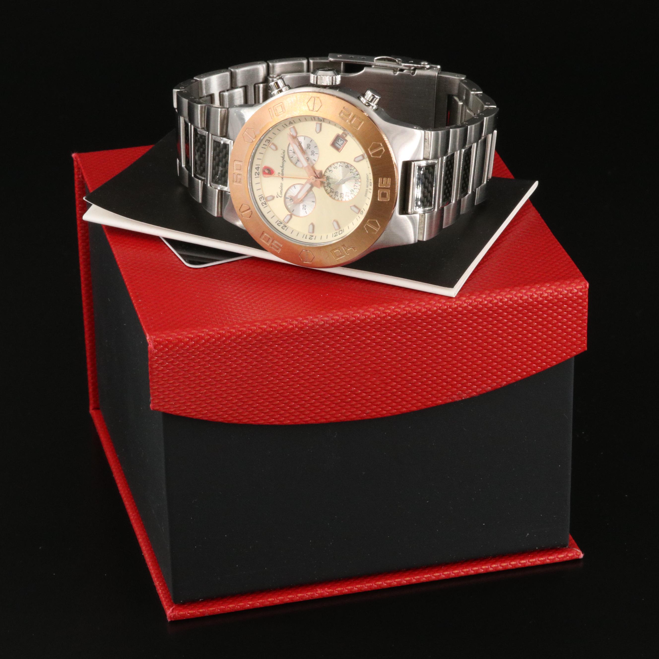 Tonino Lamborghini Chronograph Stainless Steel Watch