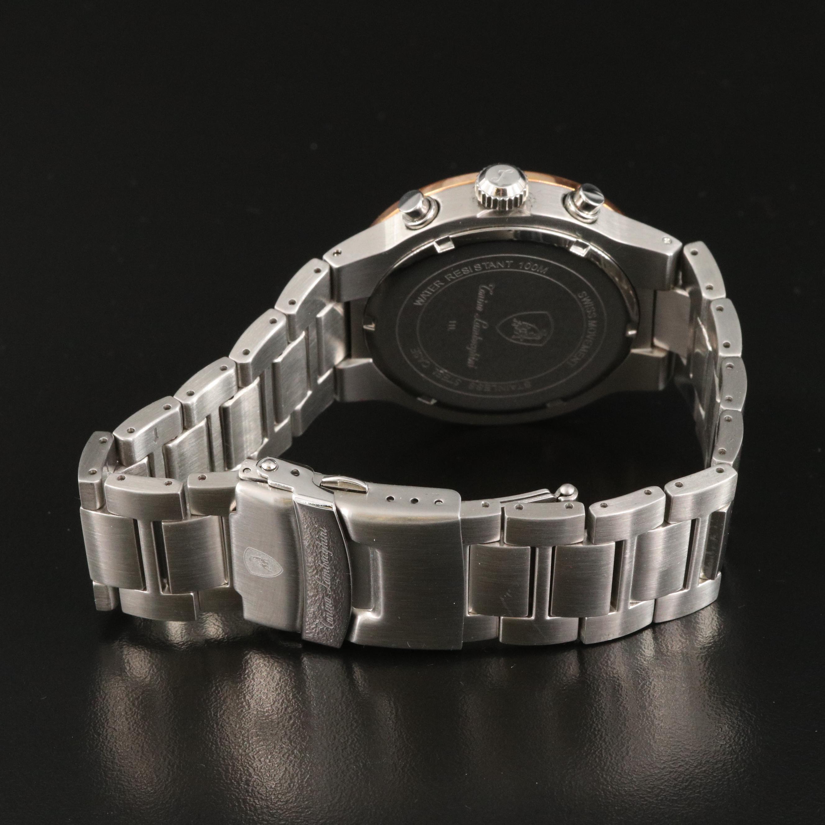 Tonino Lamborghini Chronograph Stainless Steel Watch