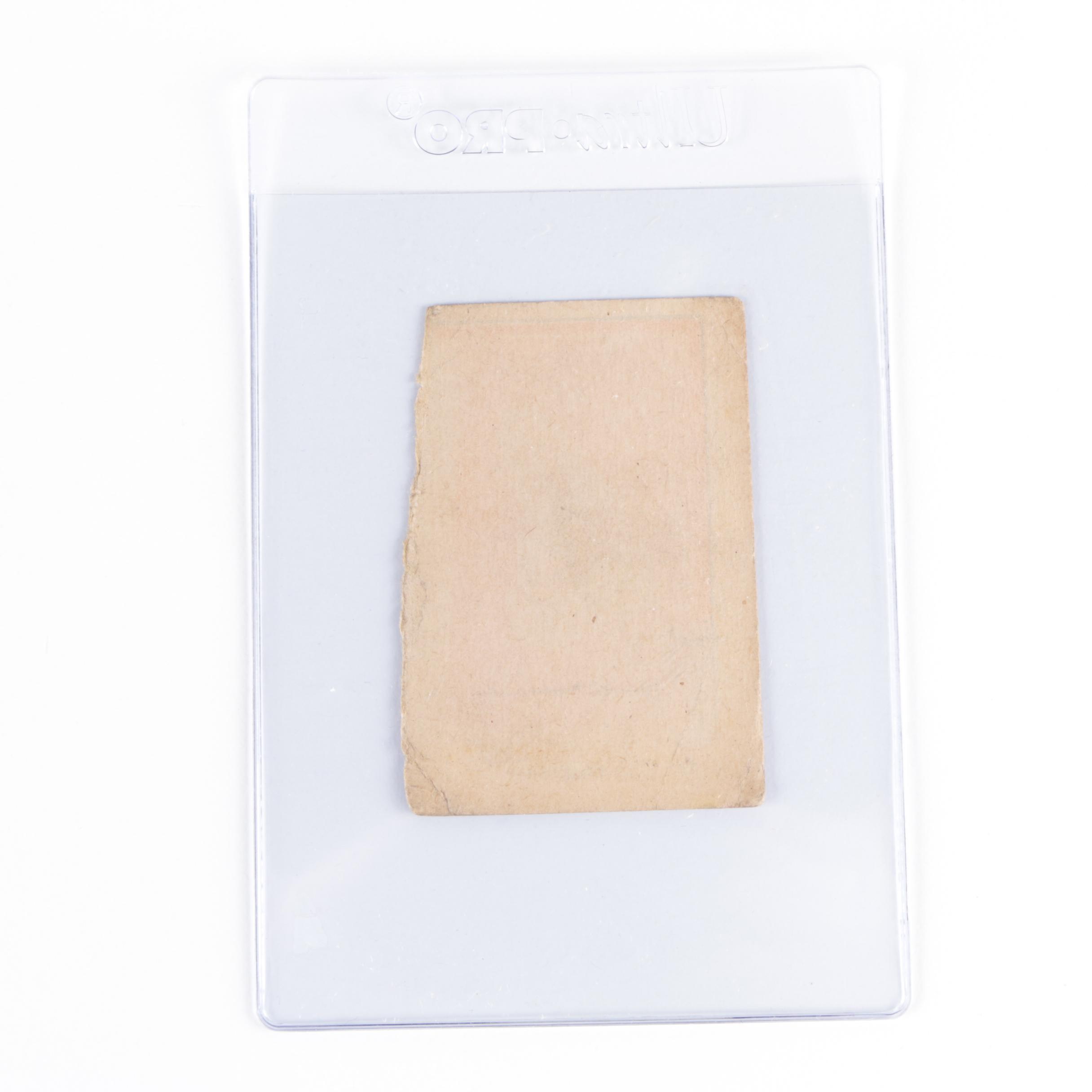 1921 Babe Ruth W516-2-1 #10 "Outfielder" Hand Cut Baseball Strip Card