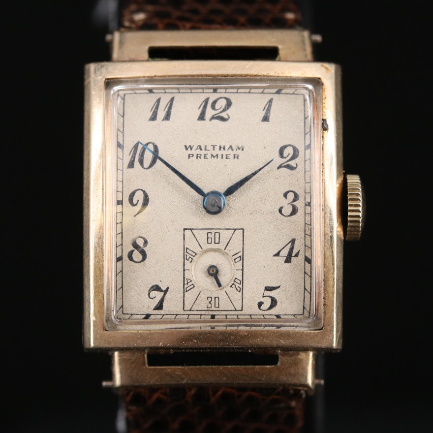 Waltham Premier Gold Filled Manual Wind Wristwatch