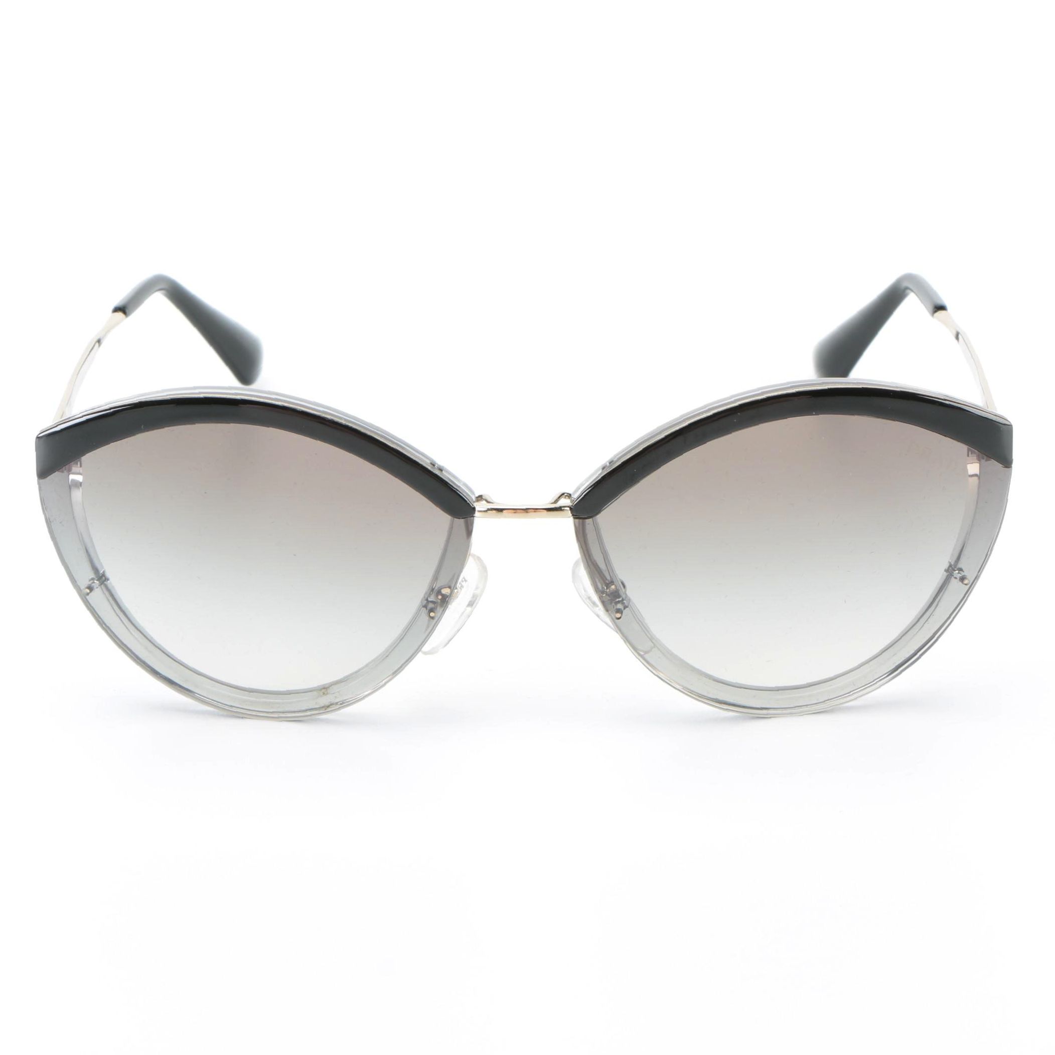 Prada SPR07U Modified Cat Eye Sunglasses with Case