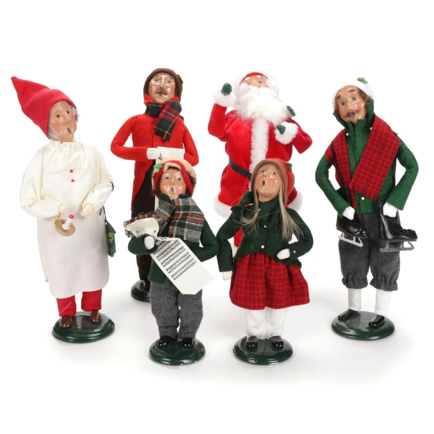 Byers' Choice "Santa Claus", "Ebenezer Scrooge" and Other Carolers