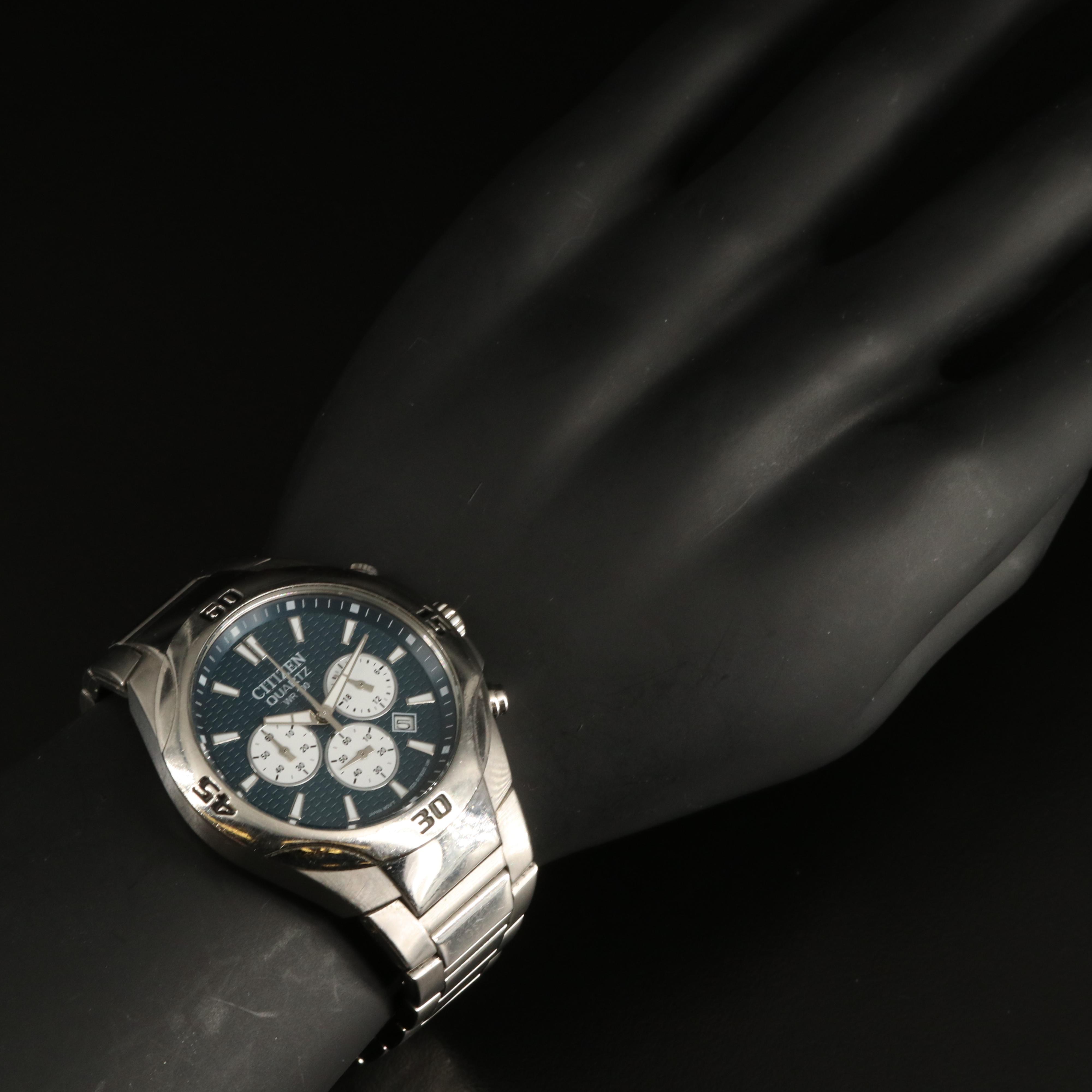 Citizen Quartz Chrono Stainless Steel Watch