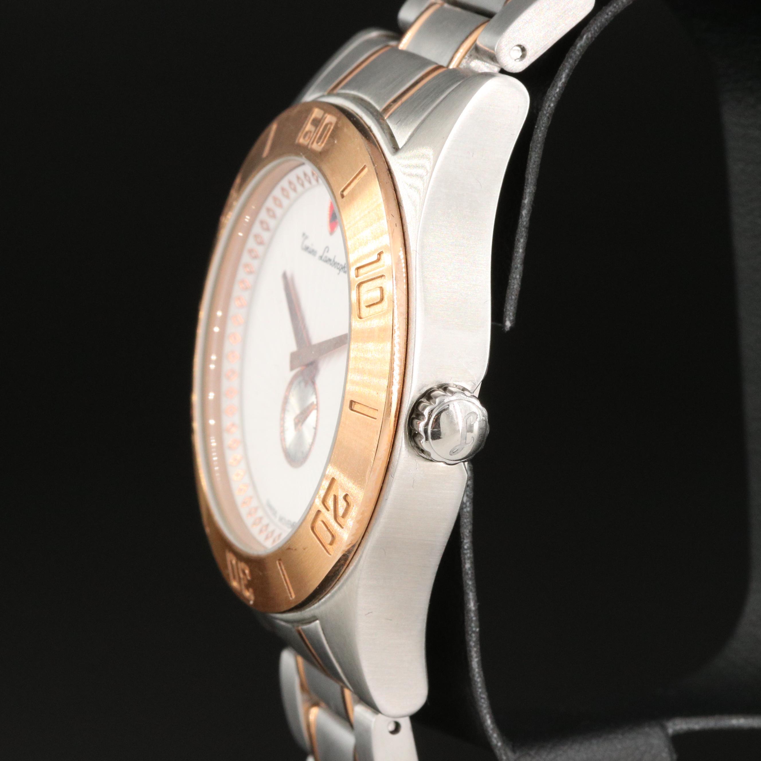 Tonino Lamborghini Stainless Steel Two Tone Quartz Watch