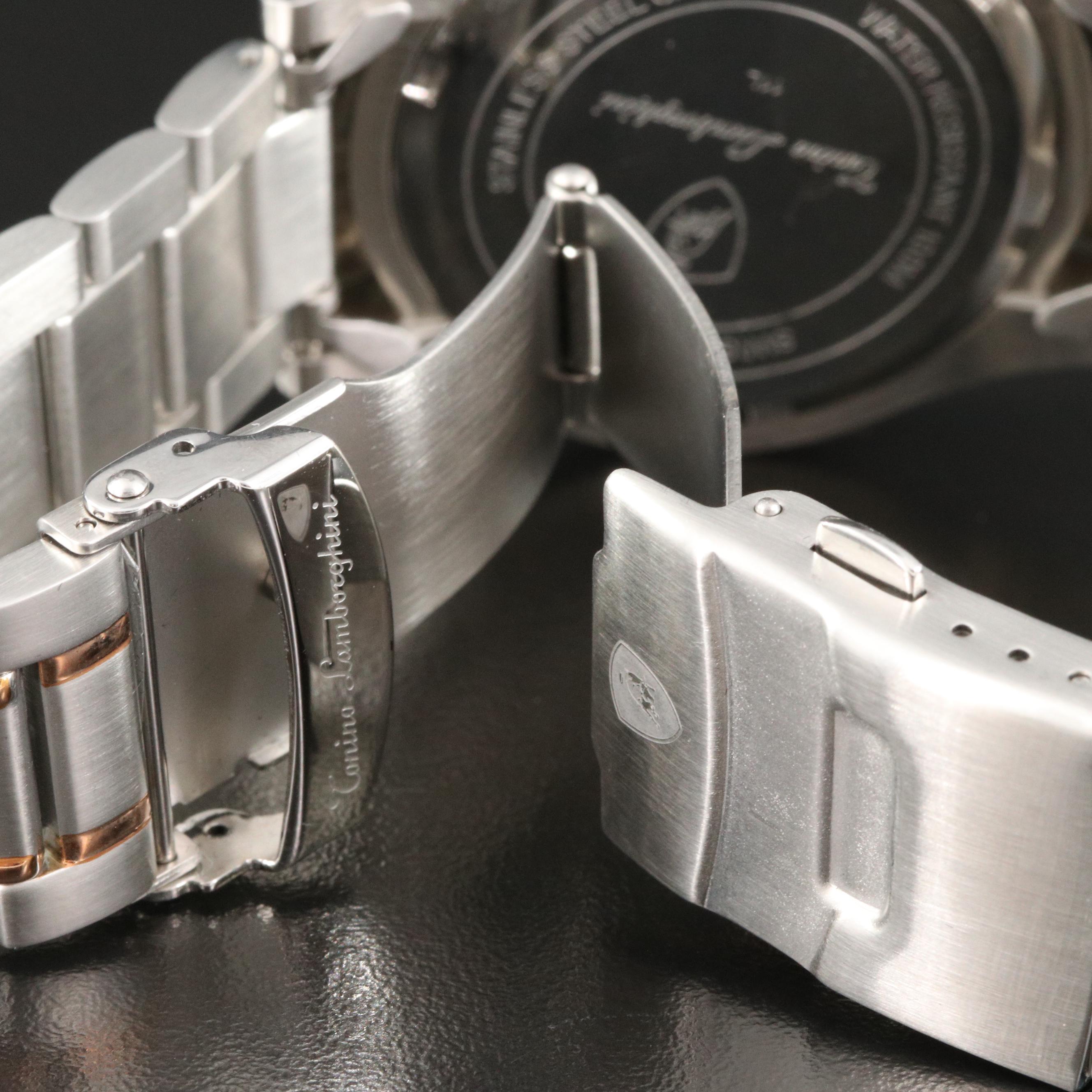 Tonino Lamborghini Stainless Steel Two Tone Quartz Watch
