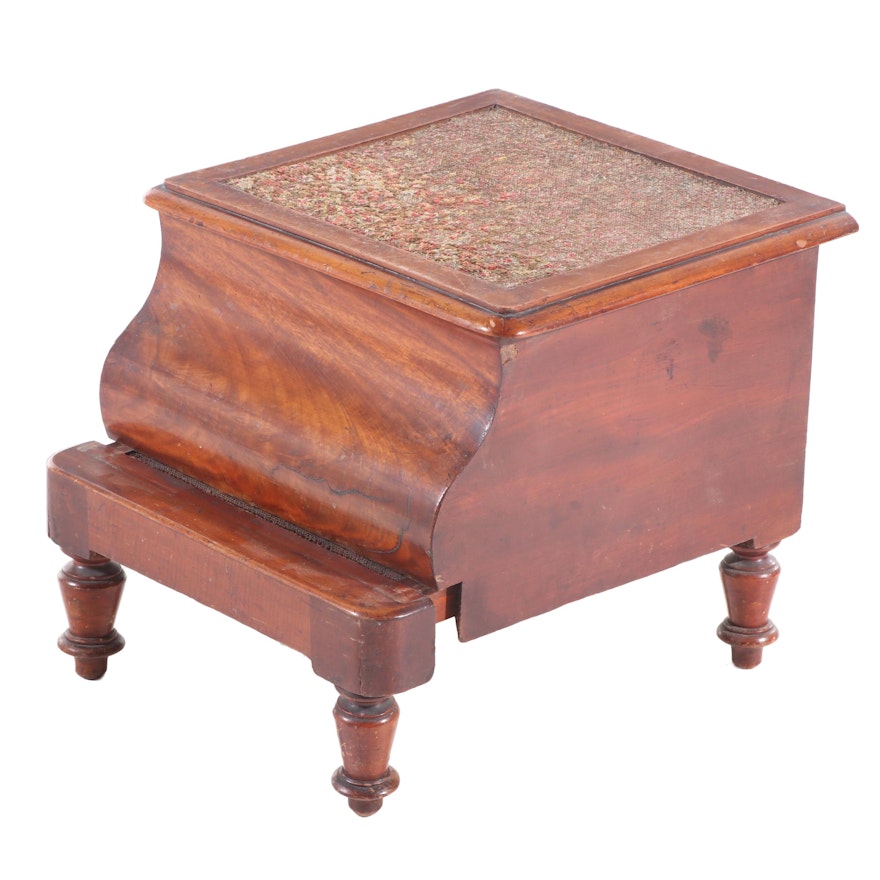 William IV Mahogany Commode/Bed Steps, Mid-19th Century