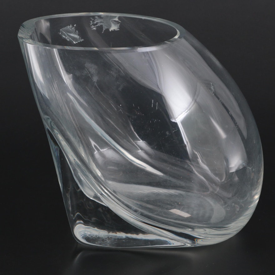 Alfredo Barbini Art Glass Vase, Mid-20th Century