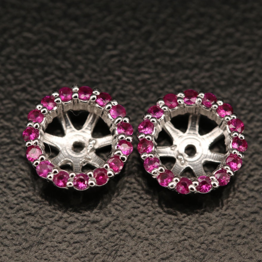 14K Ruby Earring Jackets