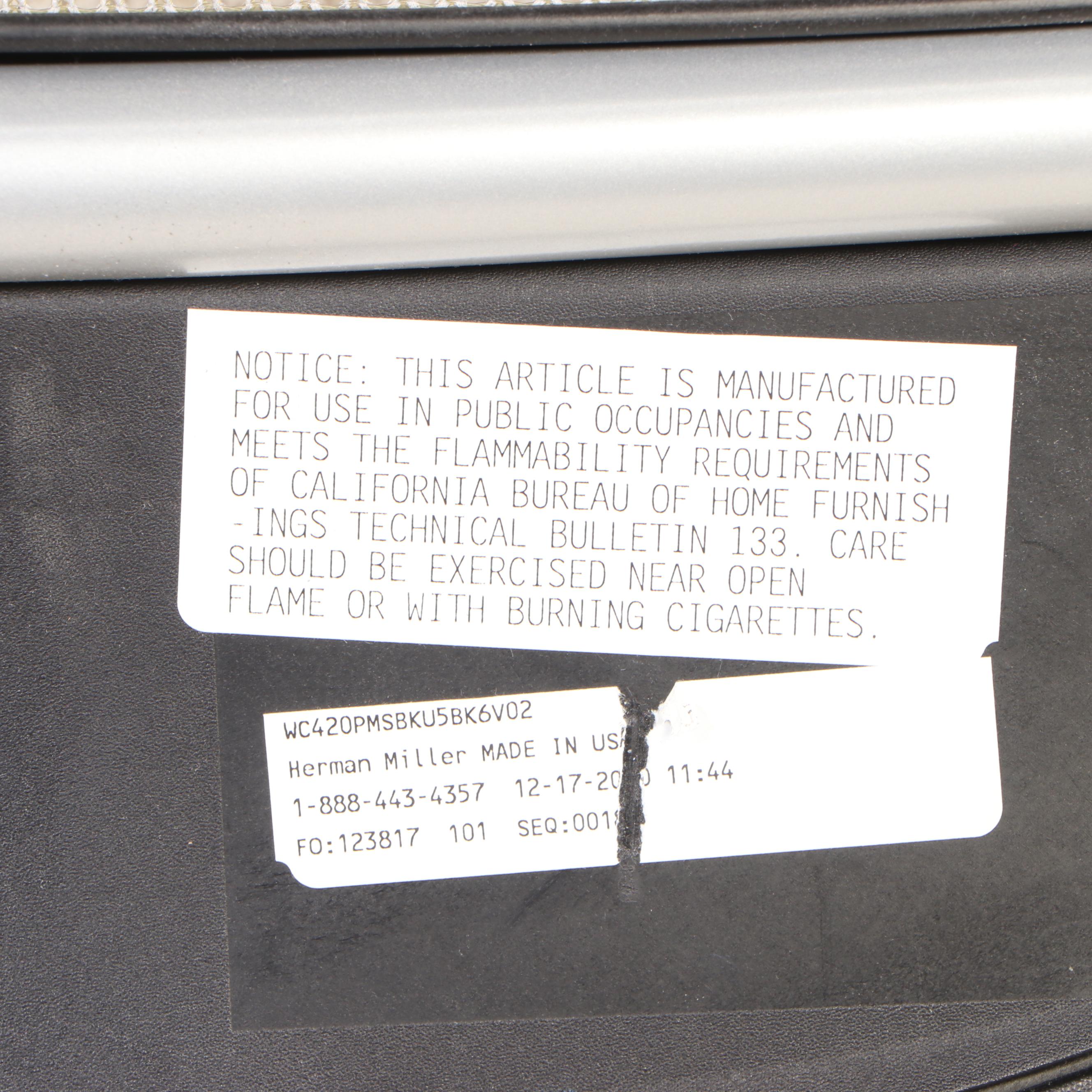 Ten Herman Miller "Caper" Tubular Steel Stacking Chairs on Casters