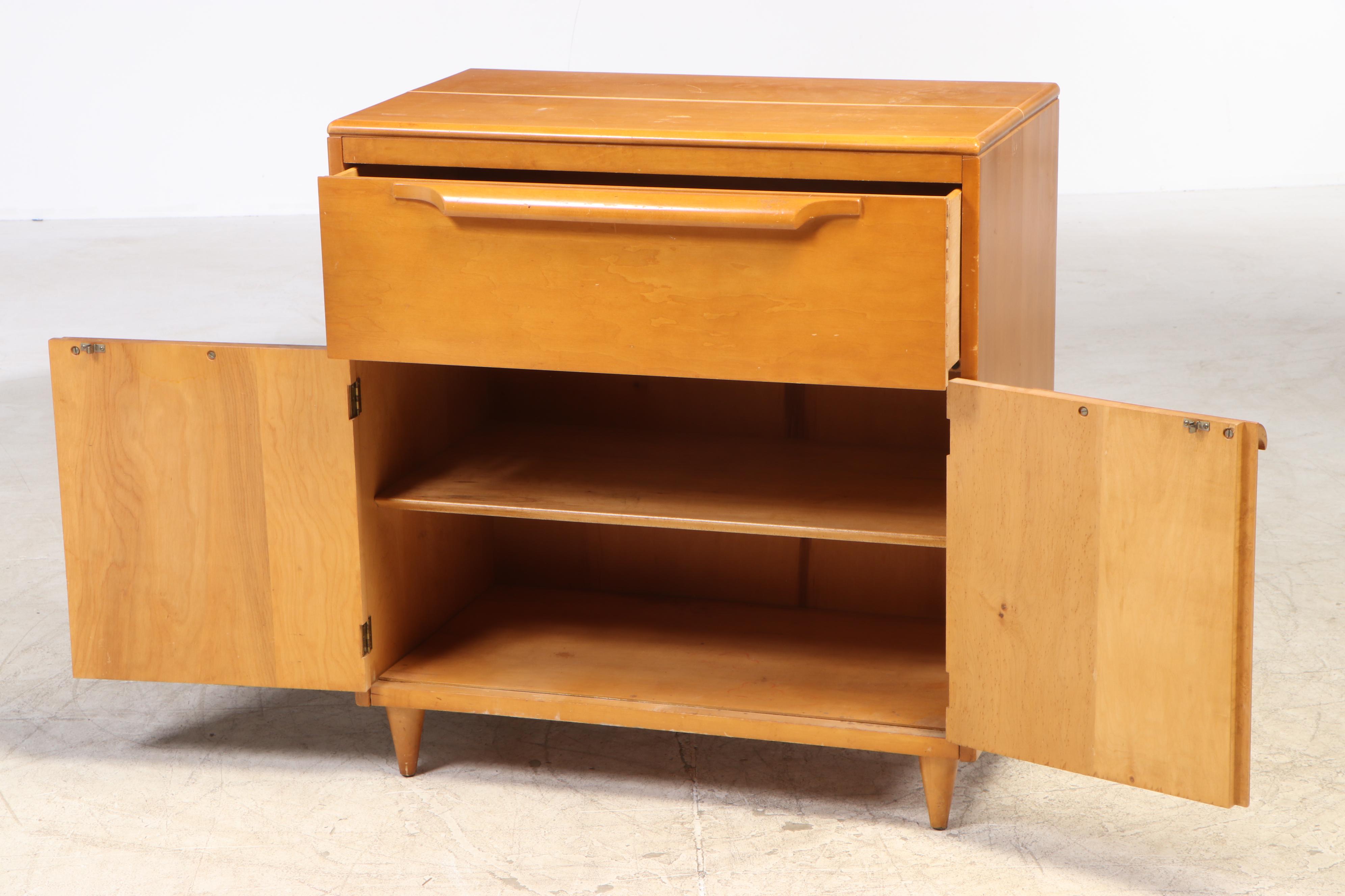 Heywood-Wakefield Maple Cabinet, Mid-20th Century