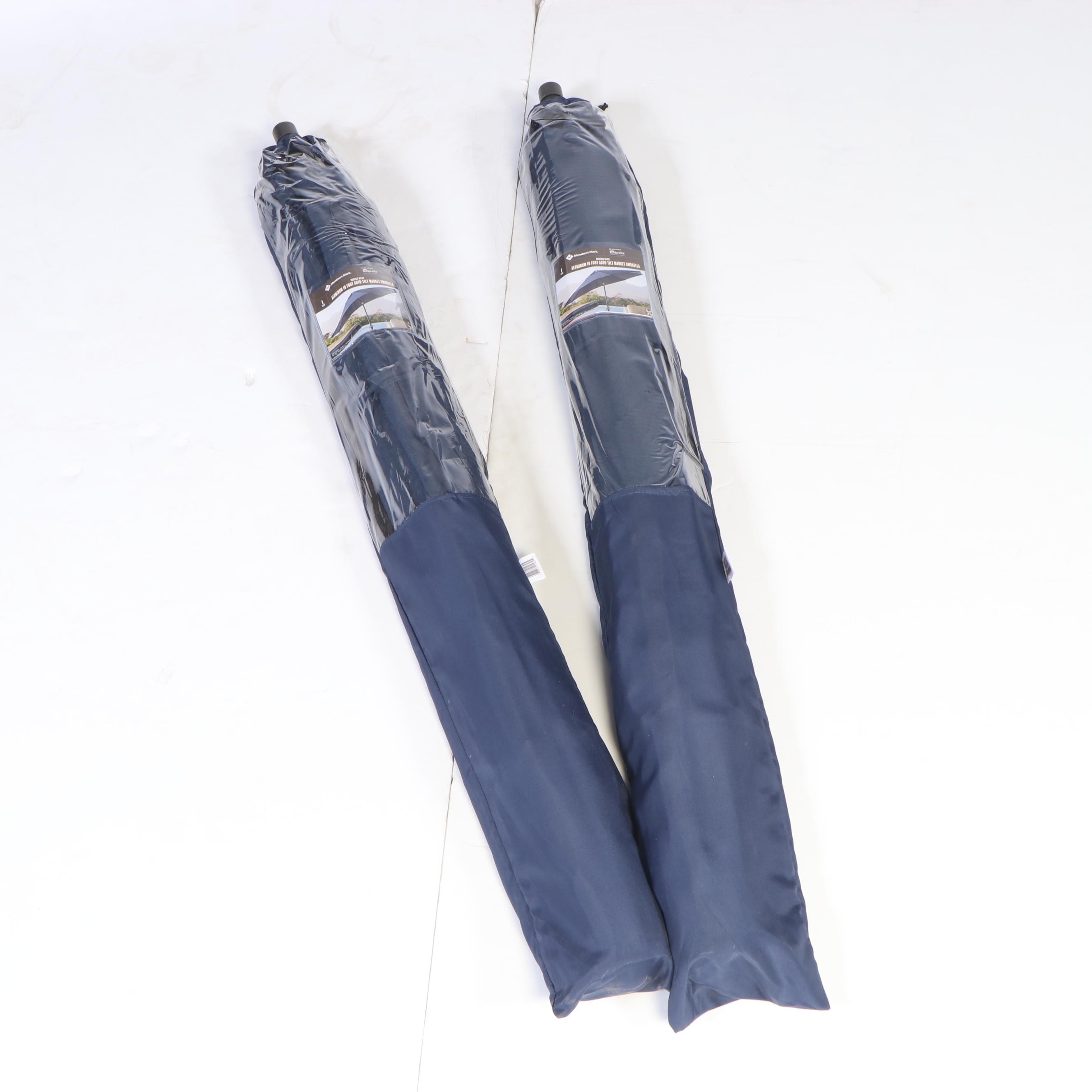 Two Member's Mark Premium 10' Sunbrella Market Umbrellas