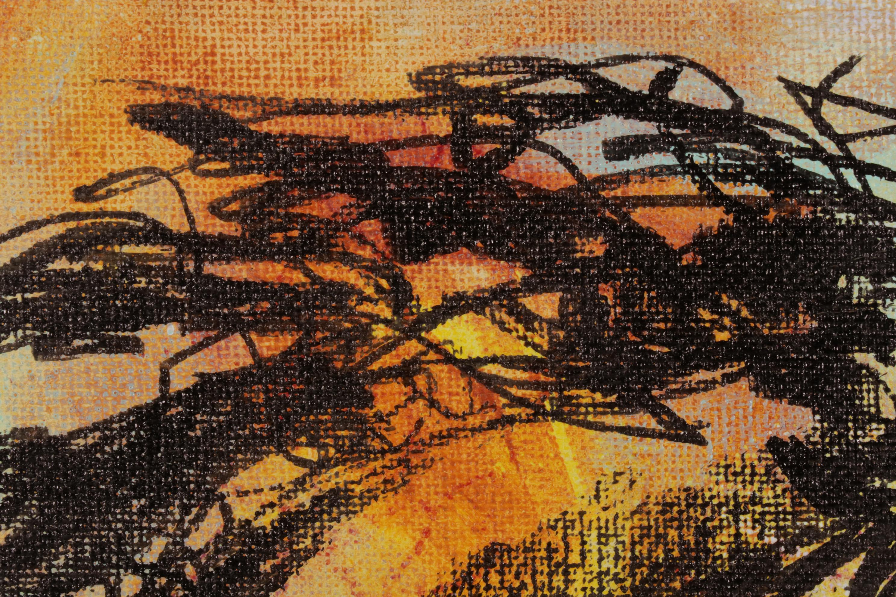 Patricia Pillitteri Folk Art Equine Portrait Acrylic Paintings, 21st Century