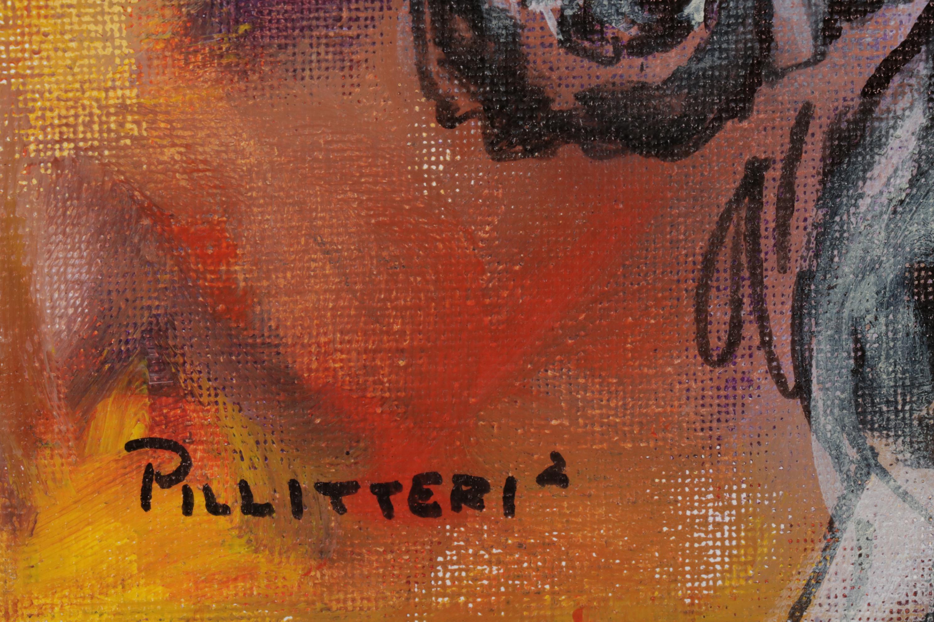 Patricia Pillitteri Folk Art Equine Portrait Acrylic Paintings, 21st Century