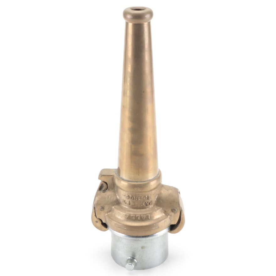 Lally Brass Fire Hose Nozzle