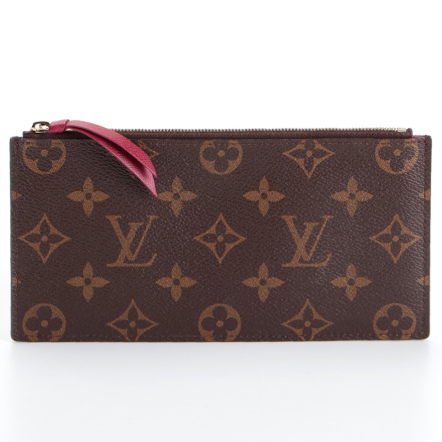 Louis Vuitton Josephine Wallet Zip Insert Pouch in Monogram Coated Canvas