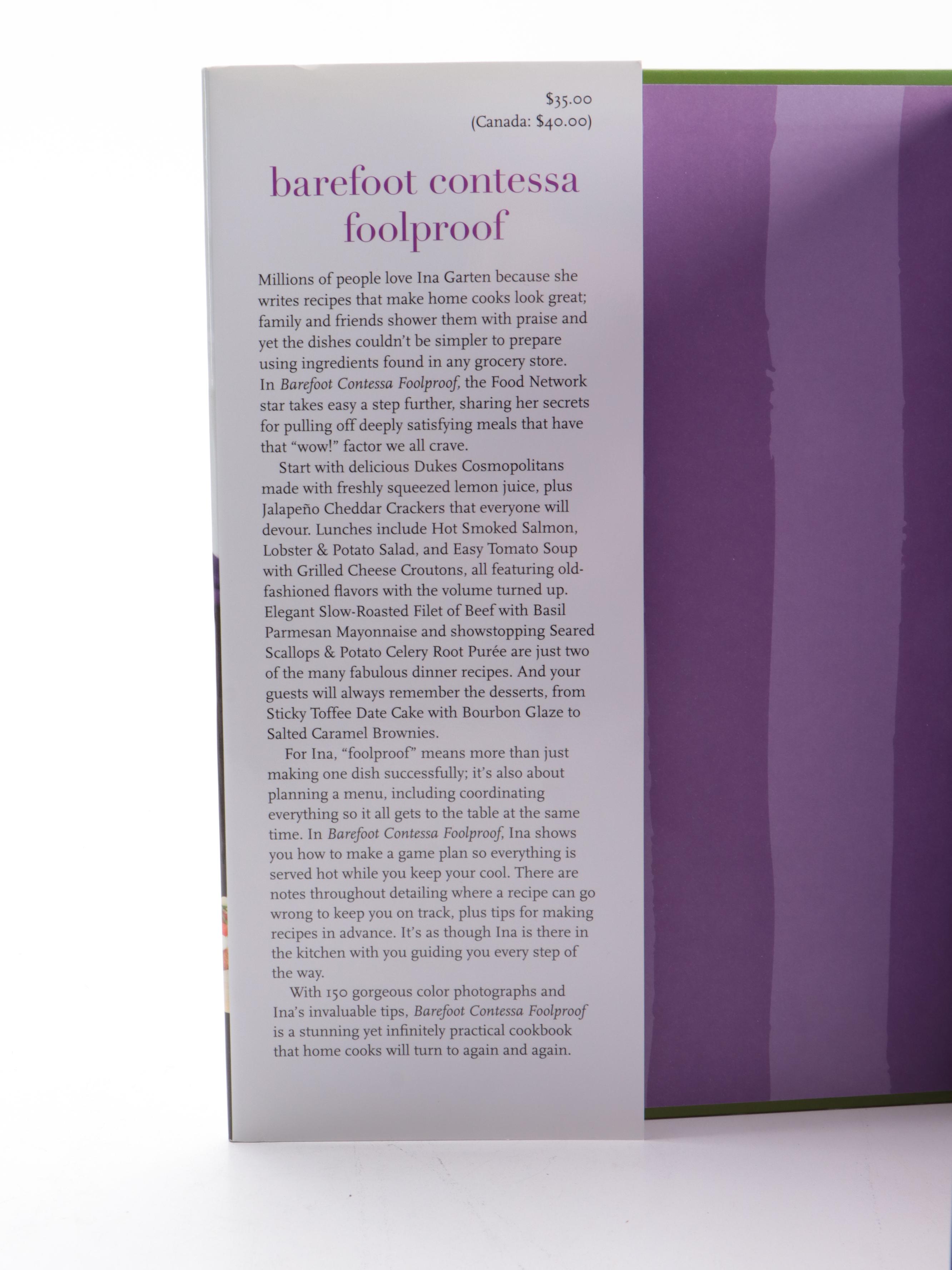 "Barefoot Contessa" Cookbooks by Ina Garten Including First Editions