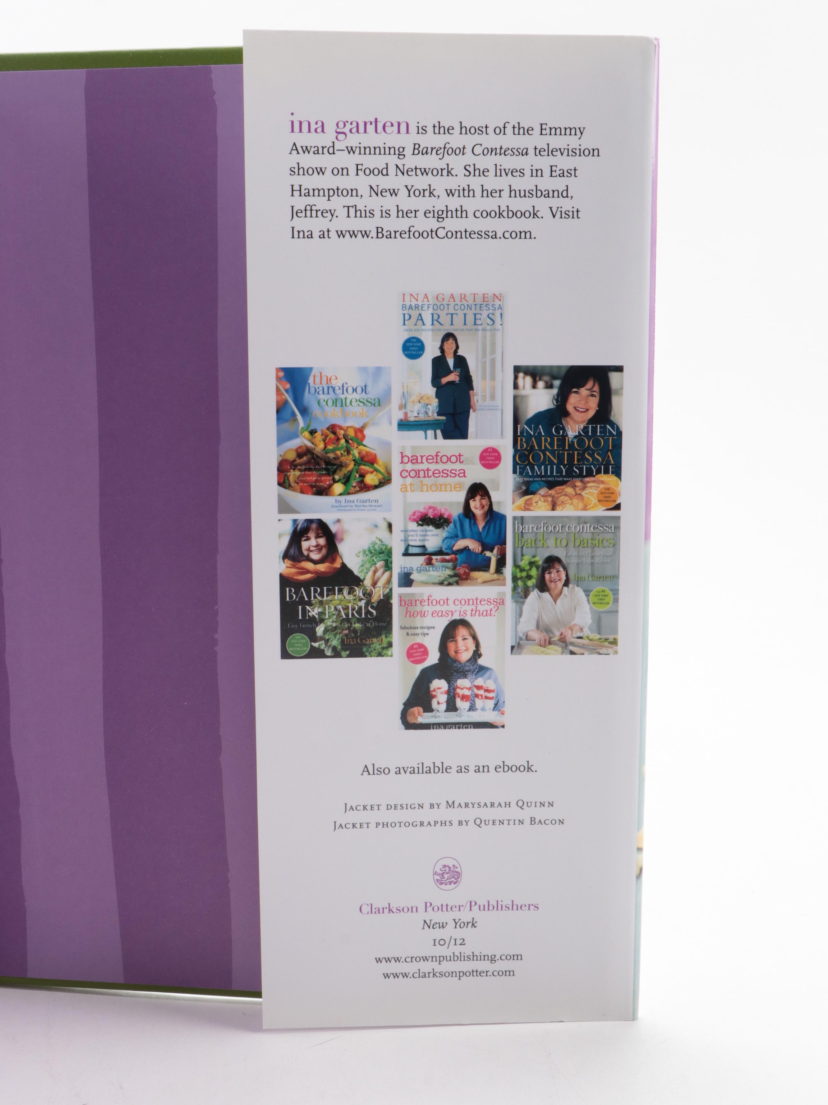 "Barefoot Contessa" Cookbooks by Ina Garten Including First Editions