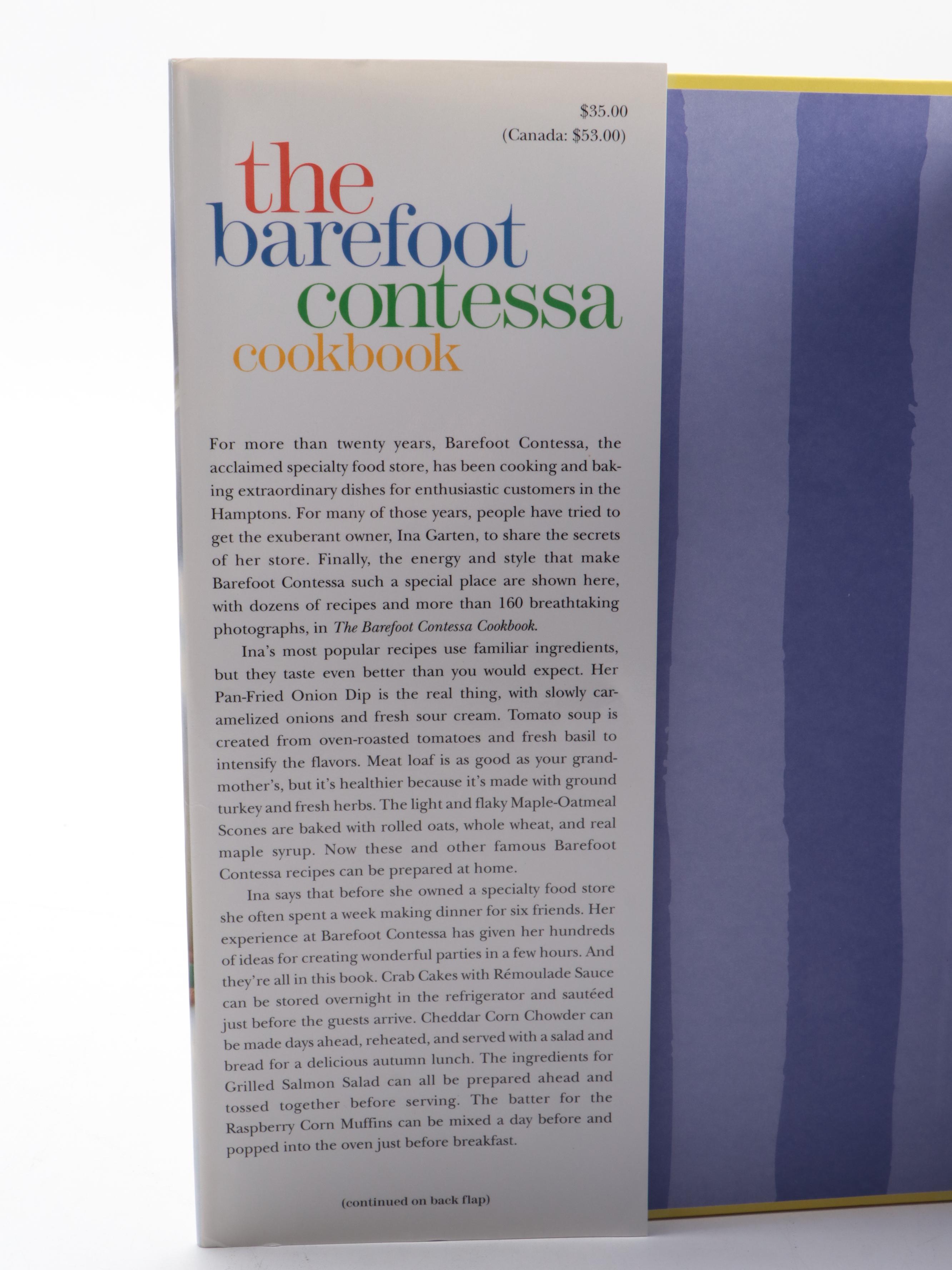 "Barefoot Contessa" Cookbooks by Ina Garten Including First Editions