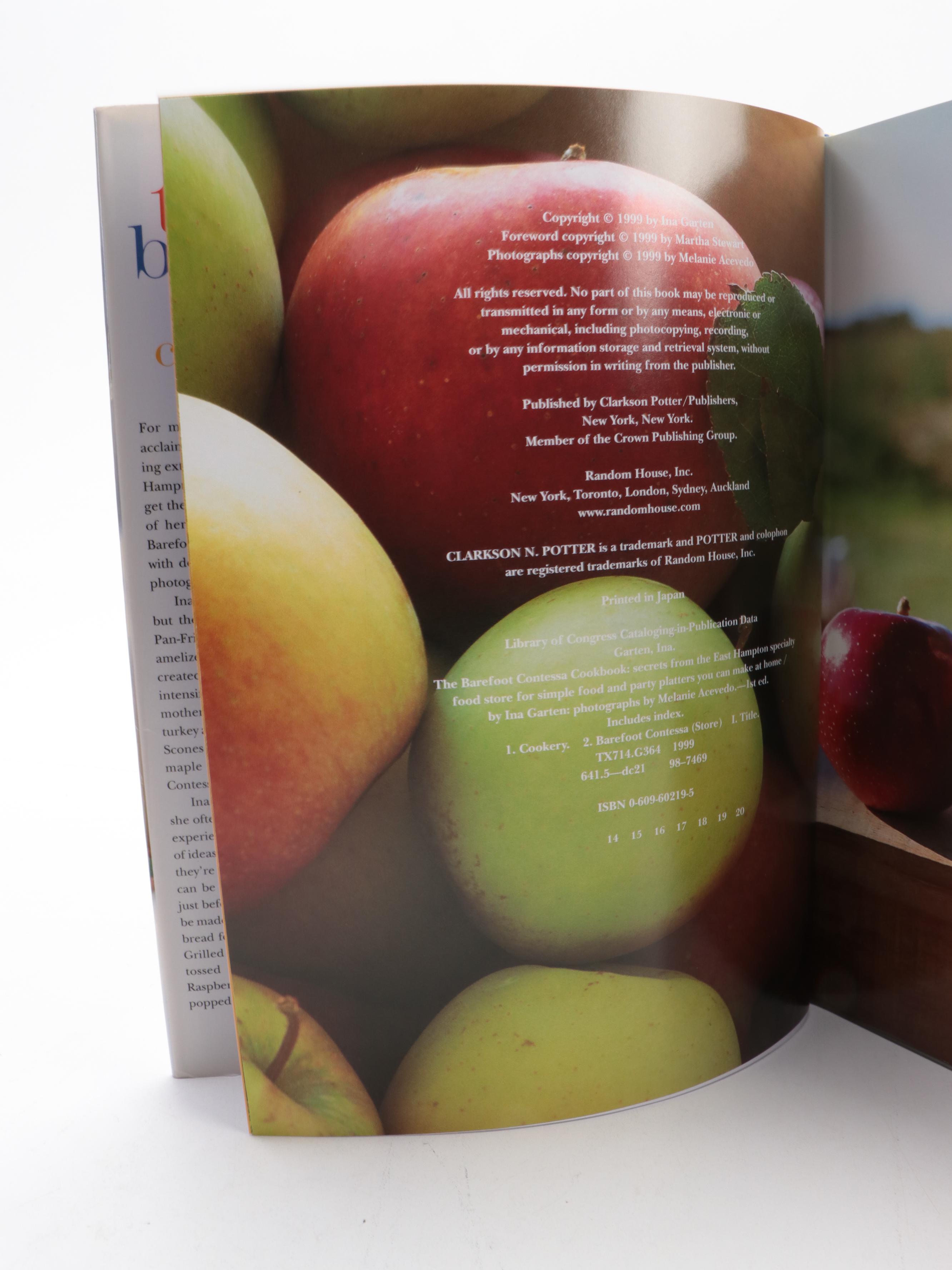 "Barefoot Contessa" Cookbooks by Ina Garten Including First Editions