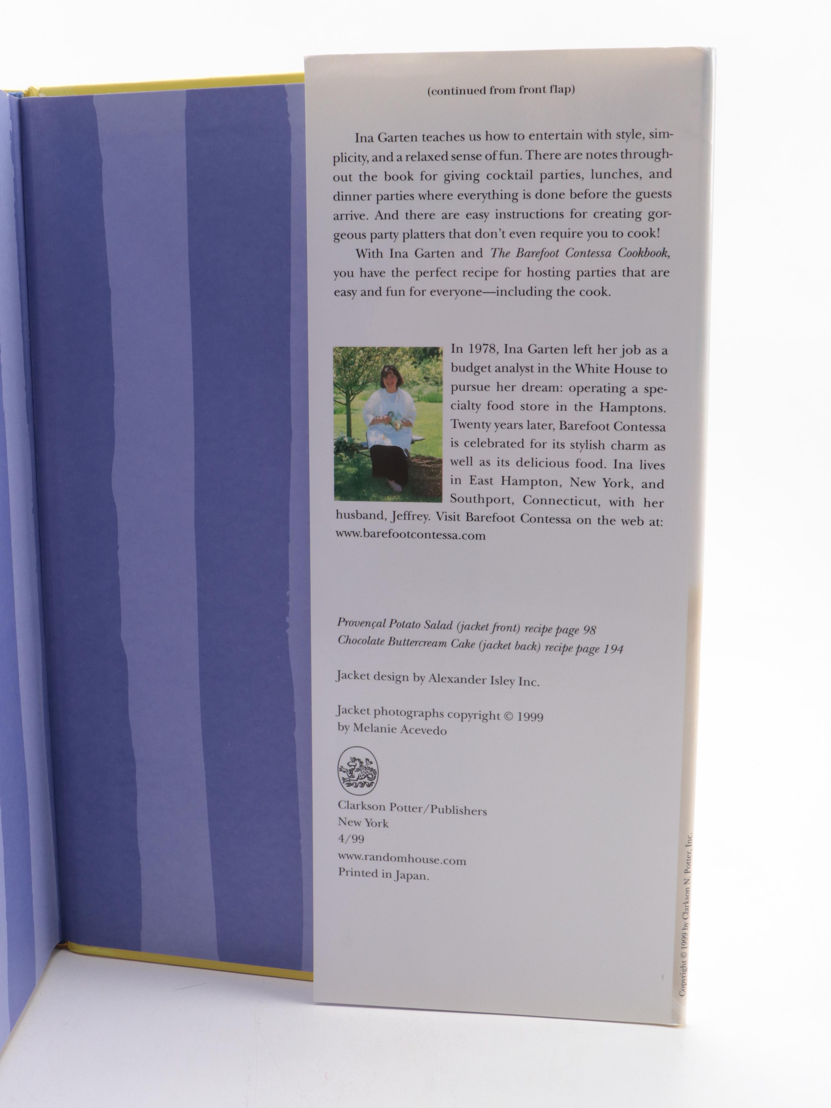 "Barefoot Contessa" Cookbooks by Ina Garten Including First Editions