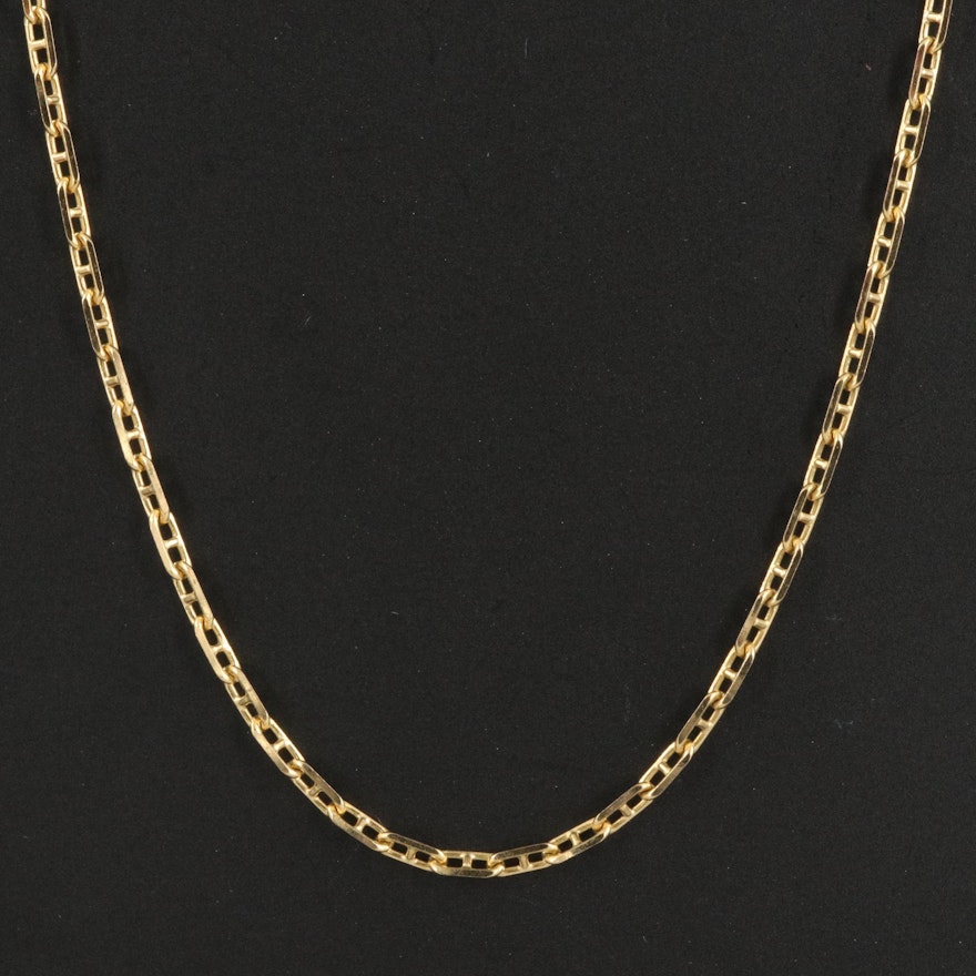 14K Italian Mariner Chain Necklace