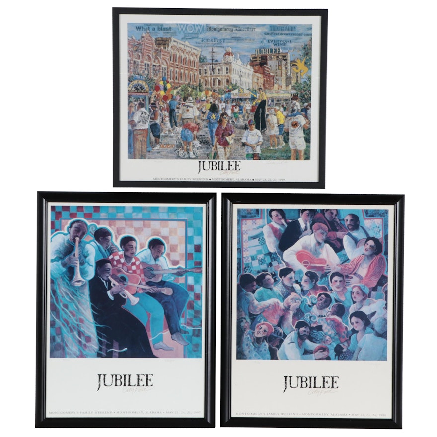 Offset Lithograph Posters for Jubilee City Fest, 1997-1999