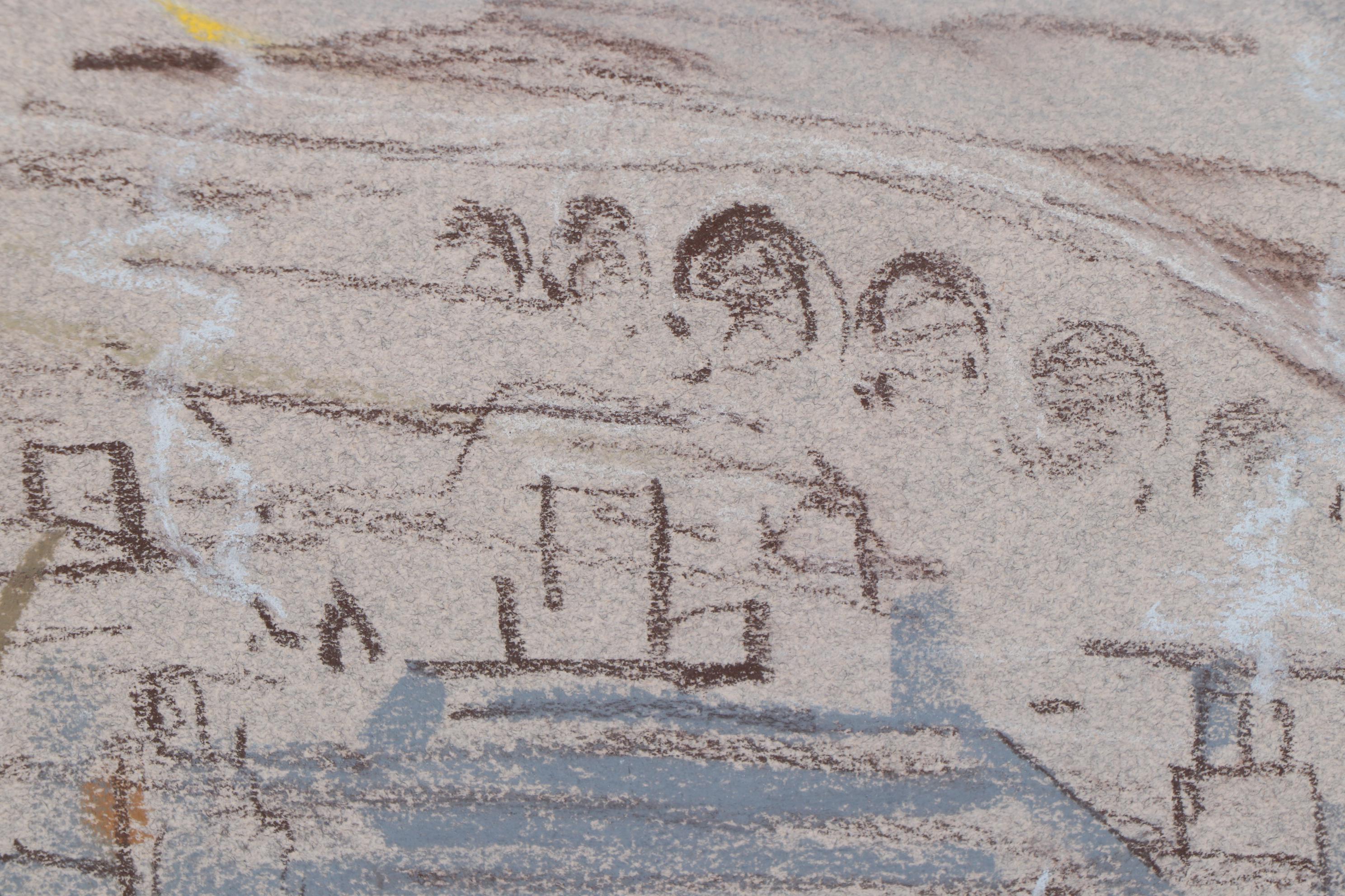 Kamil Kubik Cityscape Pastel Drawing