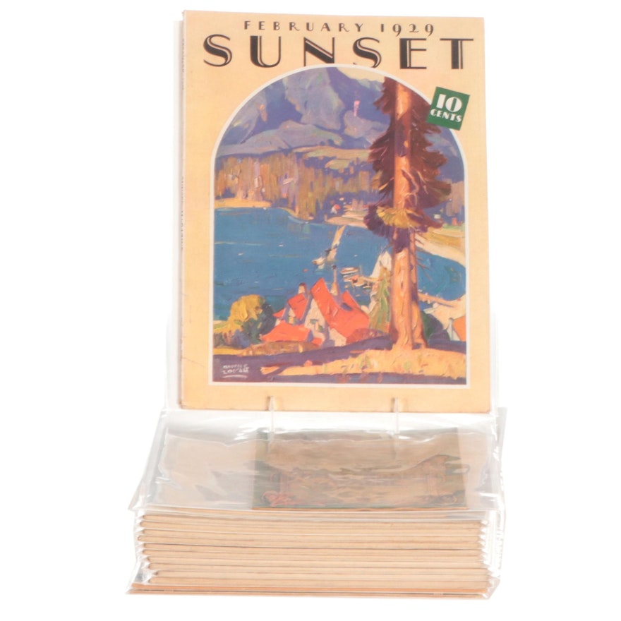 "Sunset", "The Highway Traveler", "Ziegfeld Follies" Magazines and More, Vintage