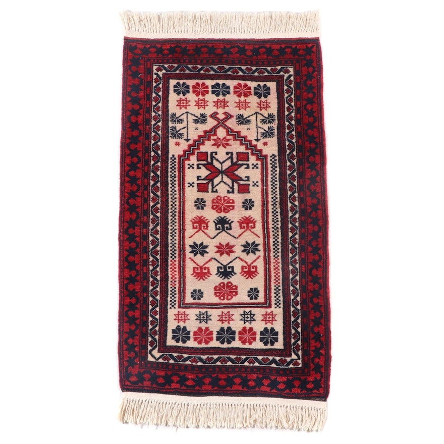 2'5 x 5' Hand-Knotted Turkish Yağcıbedir Prayer Rug
