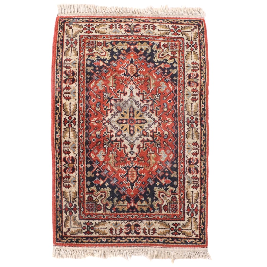 2' x 3'3 Hand-Knotted Persian Heriz Accent Rug