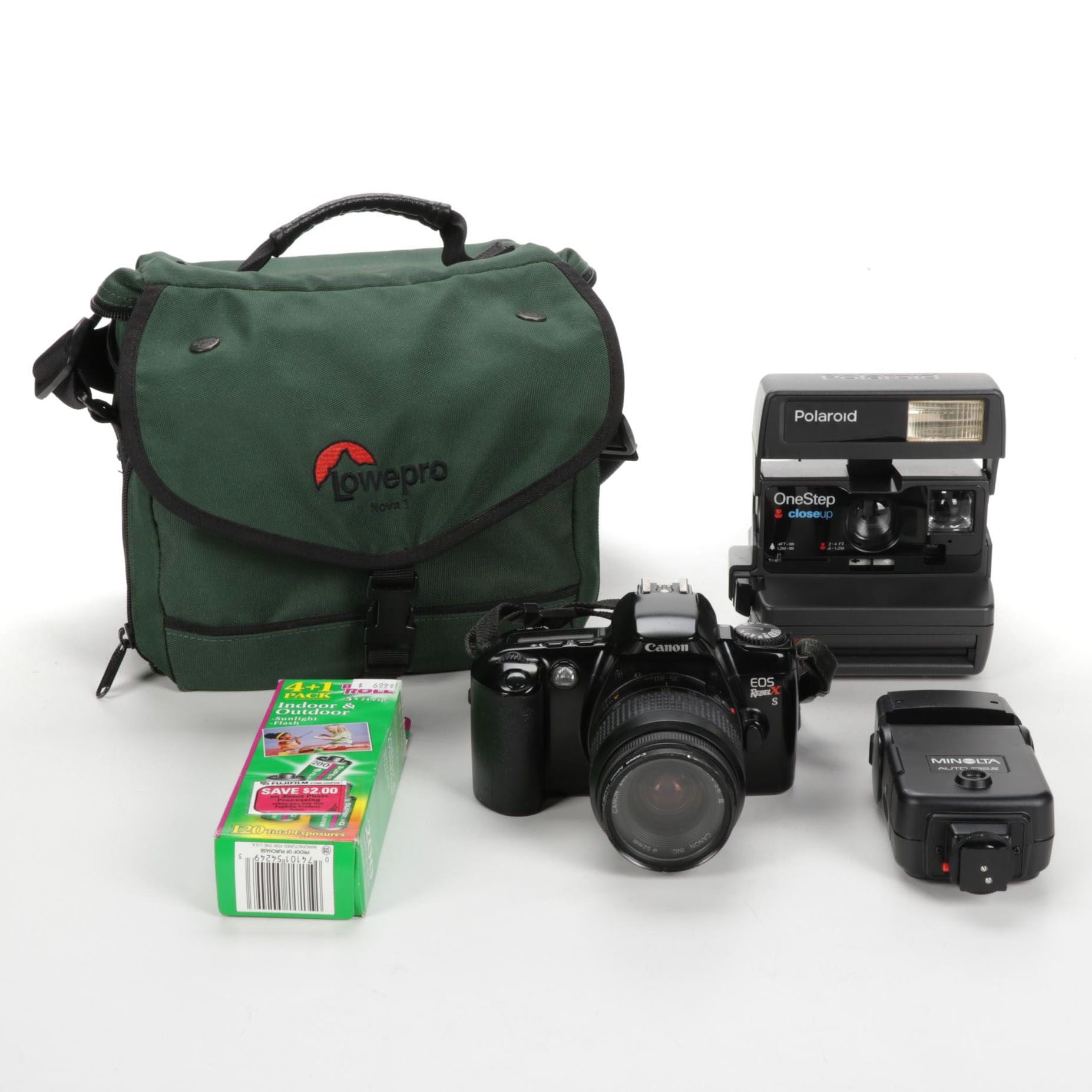 Canon EOS Rebel X Digital Camera With Polaroid One Step